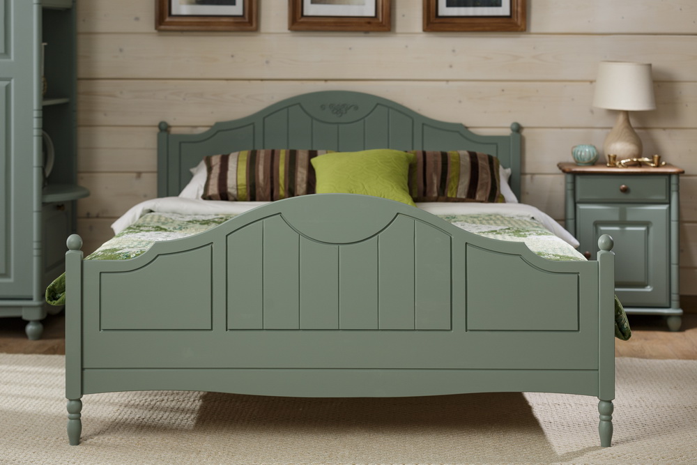 Кровать из массива светлая Айно №5 1200х2000