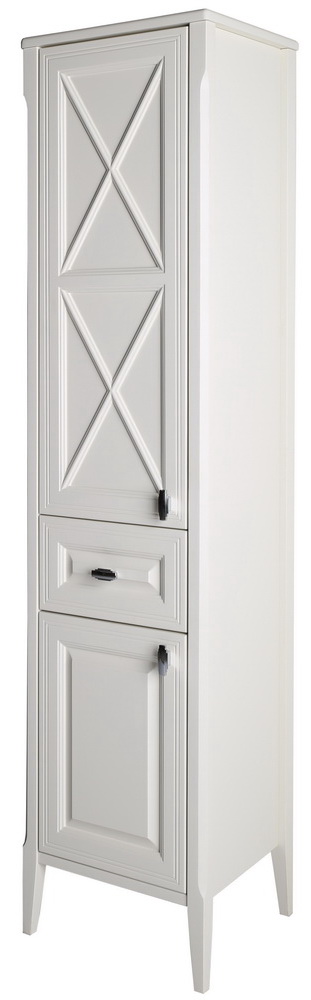 Пенал белый с дверцей Монте 40 (петли справа)