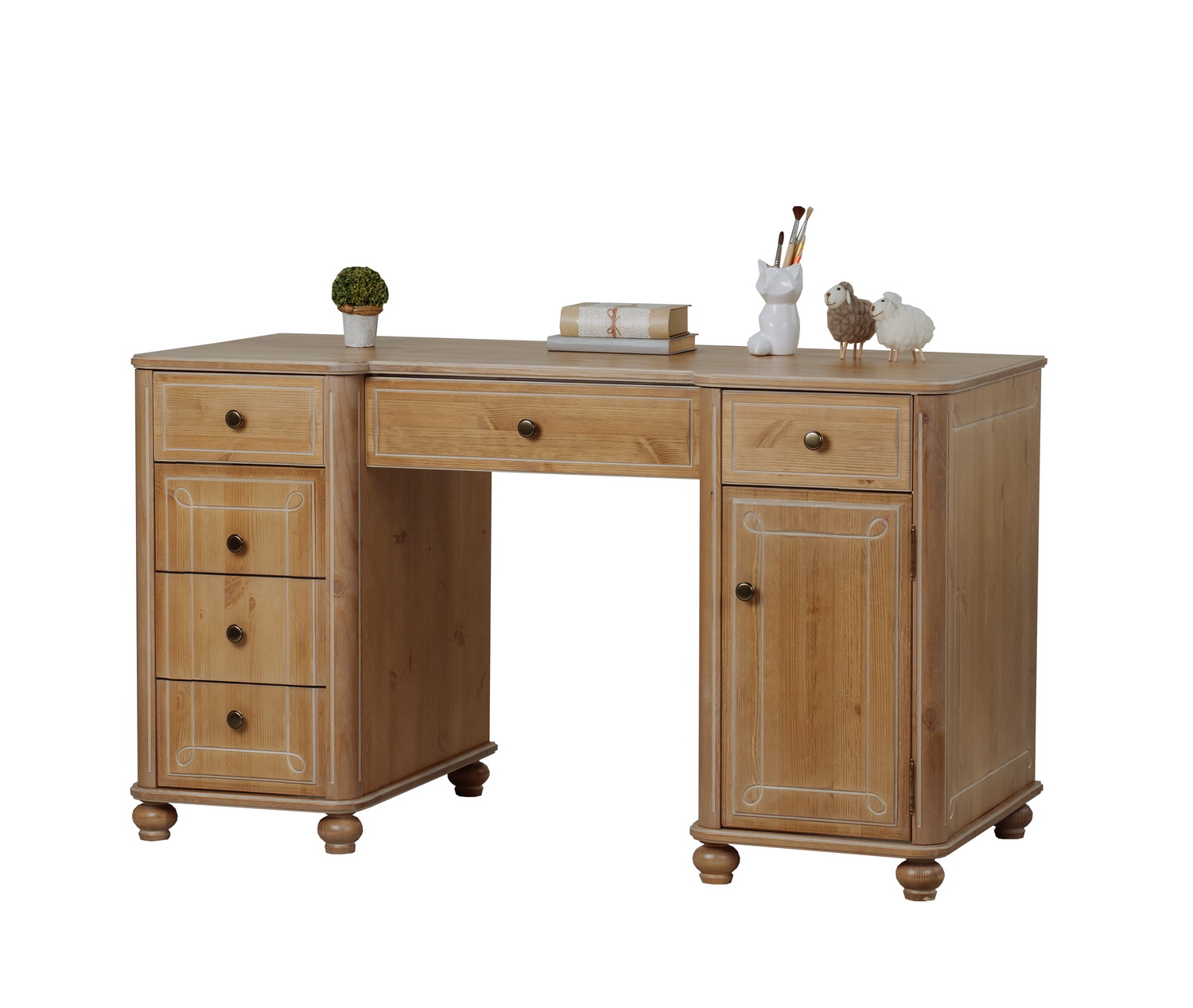   Стол письменный 6 ящиков Бетти №4  