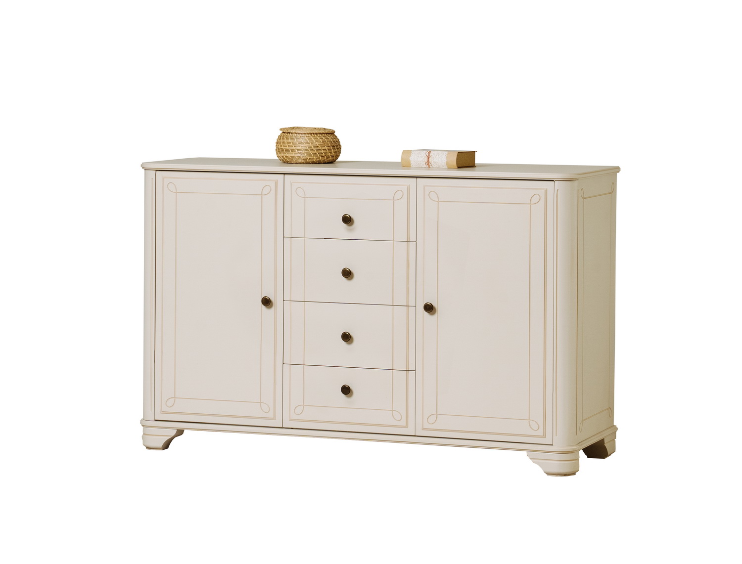 Комод с 4 ящиками сосны Бетти №12