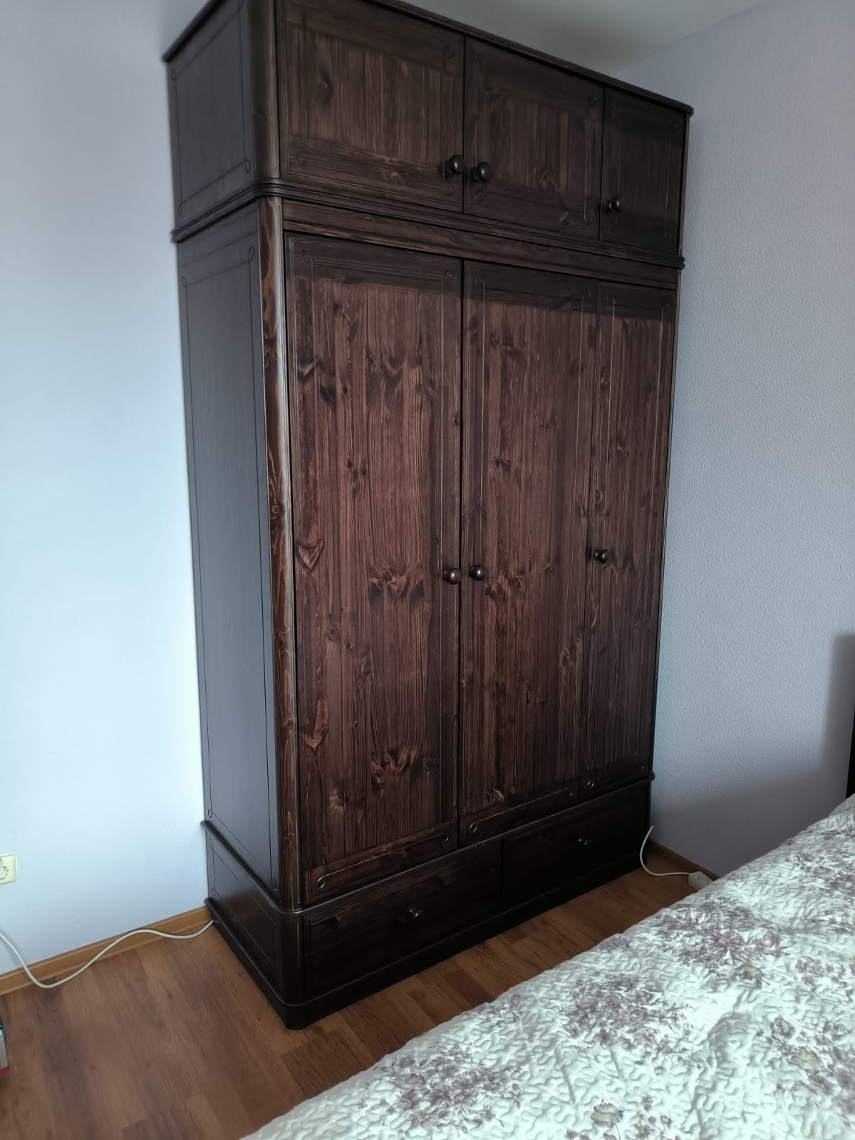 Шкаф 2 ящика Бетти 3-ств №4 с антресолью