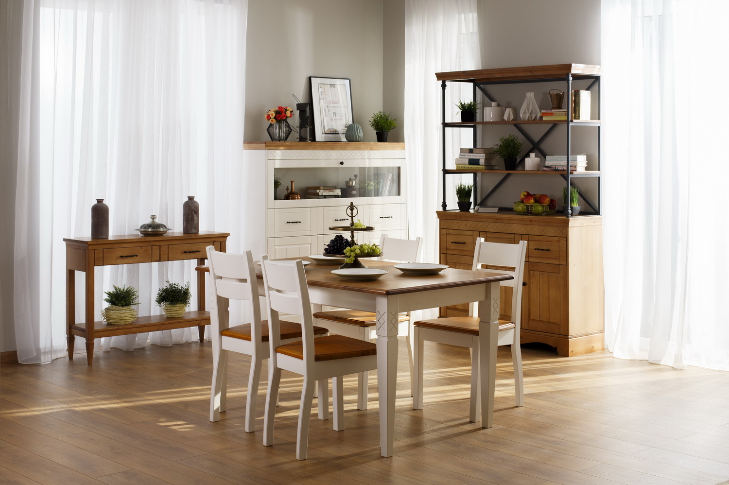 Комод Дания №8 + Стеллаж Дания металл №4