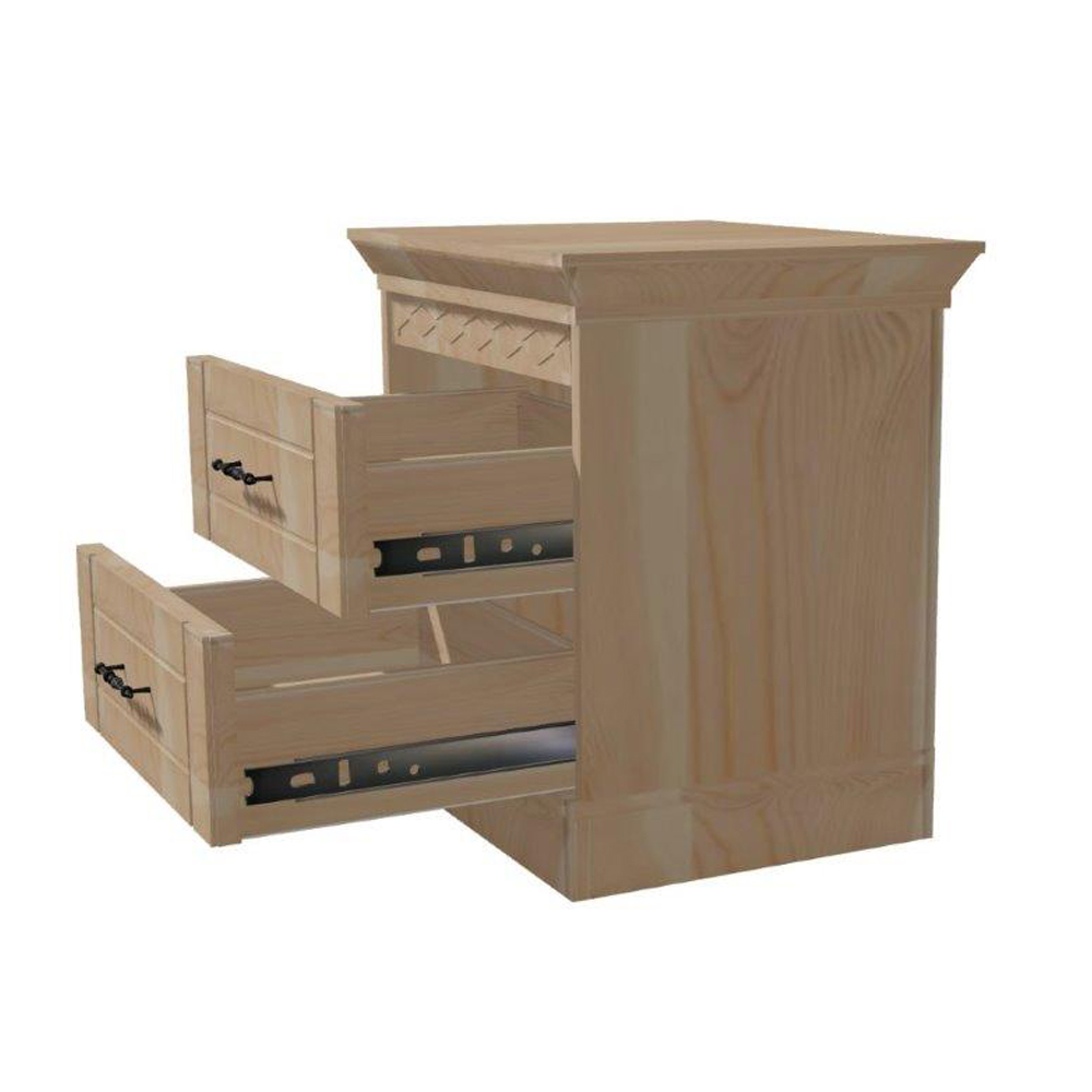 Тумба с 2 ящиками сосна Дания №8