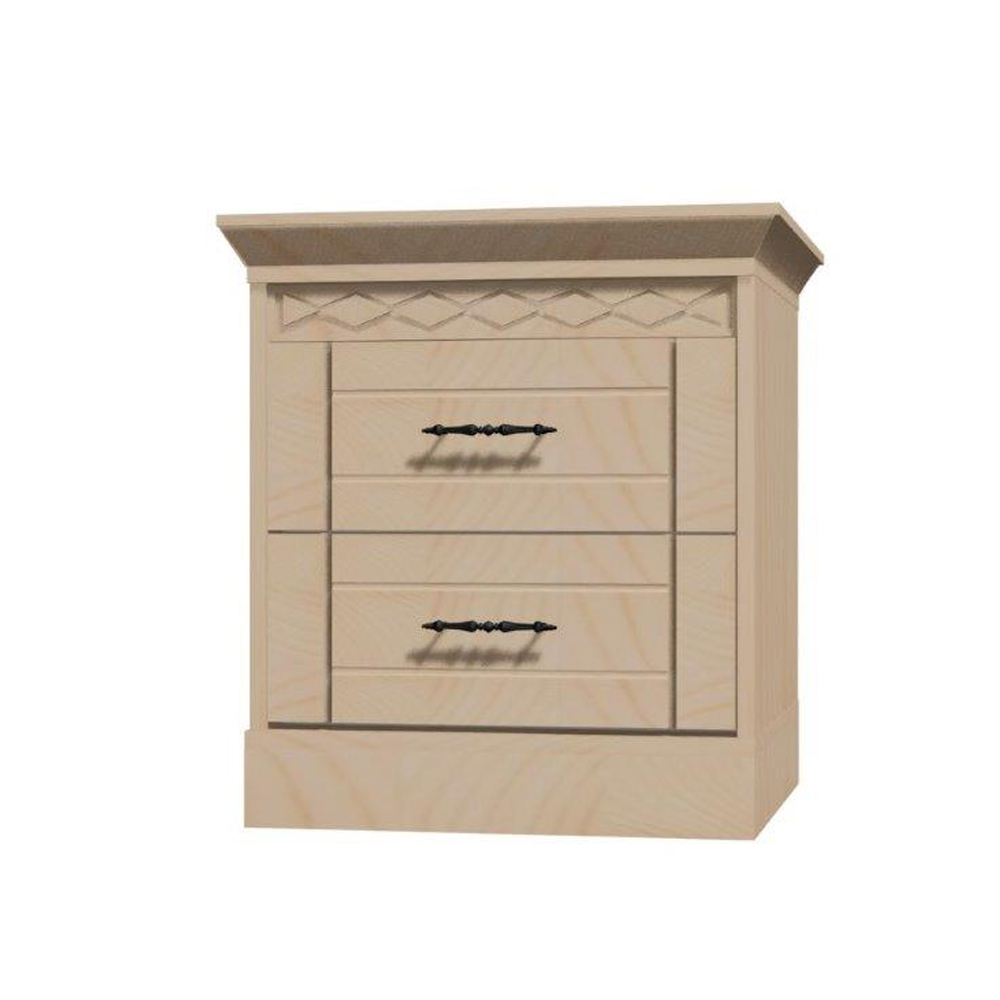 Тумба с 2 ящиками сосна Дания №8