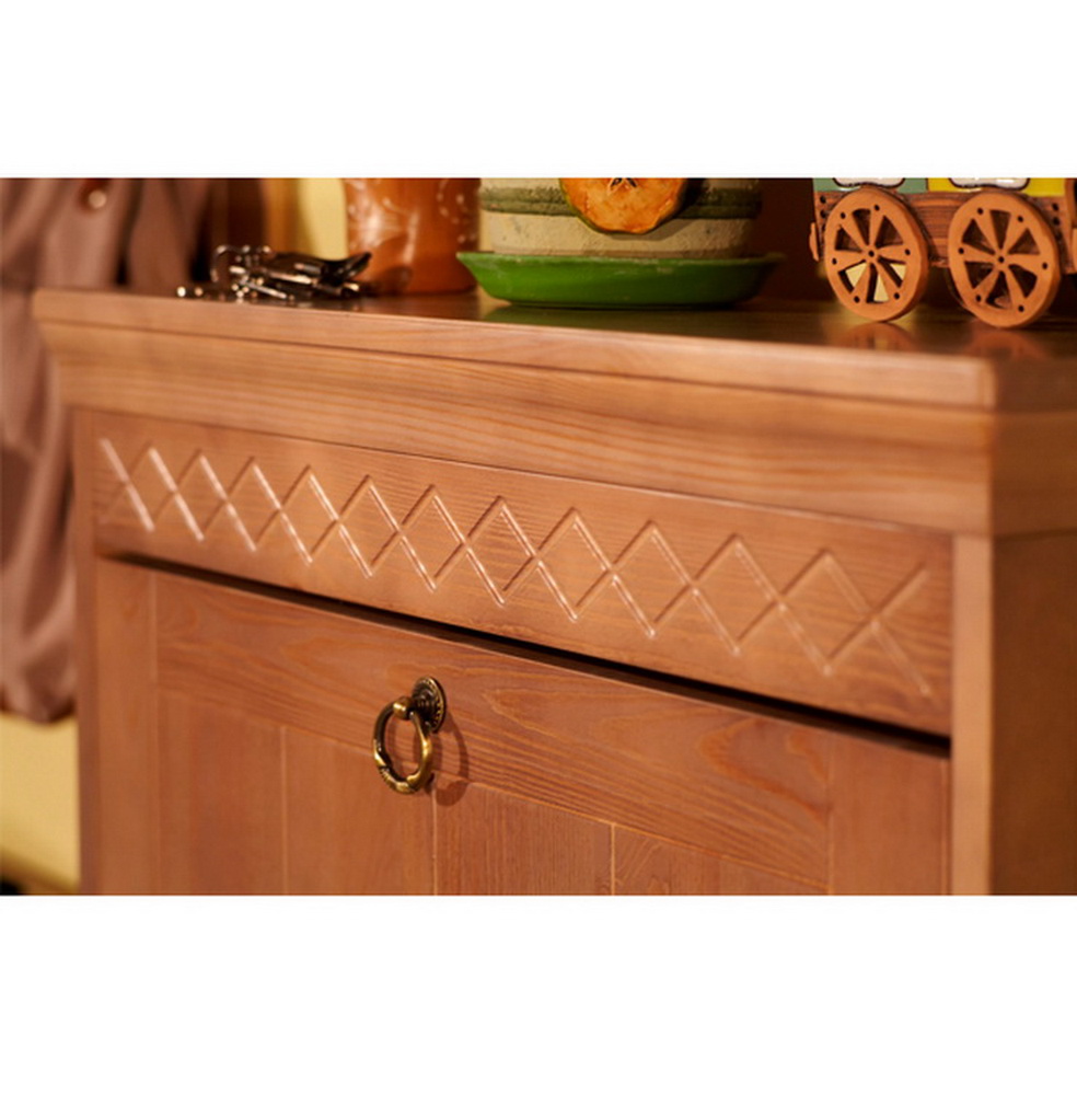 Тумба массив сосны Дания для обуви №1