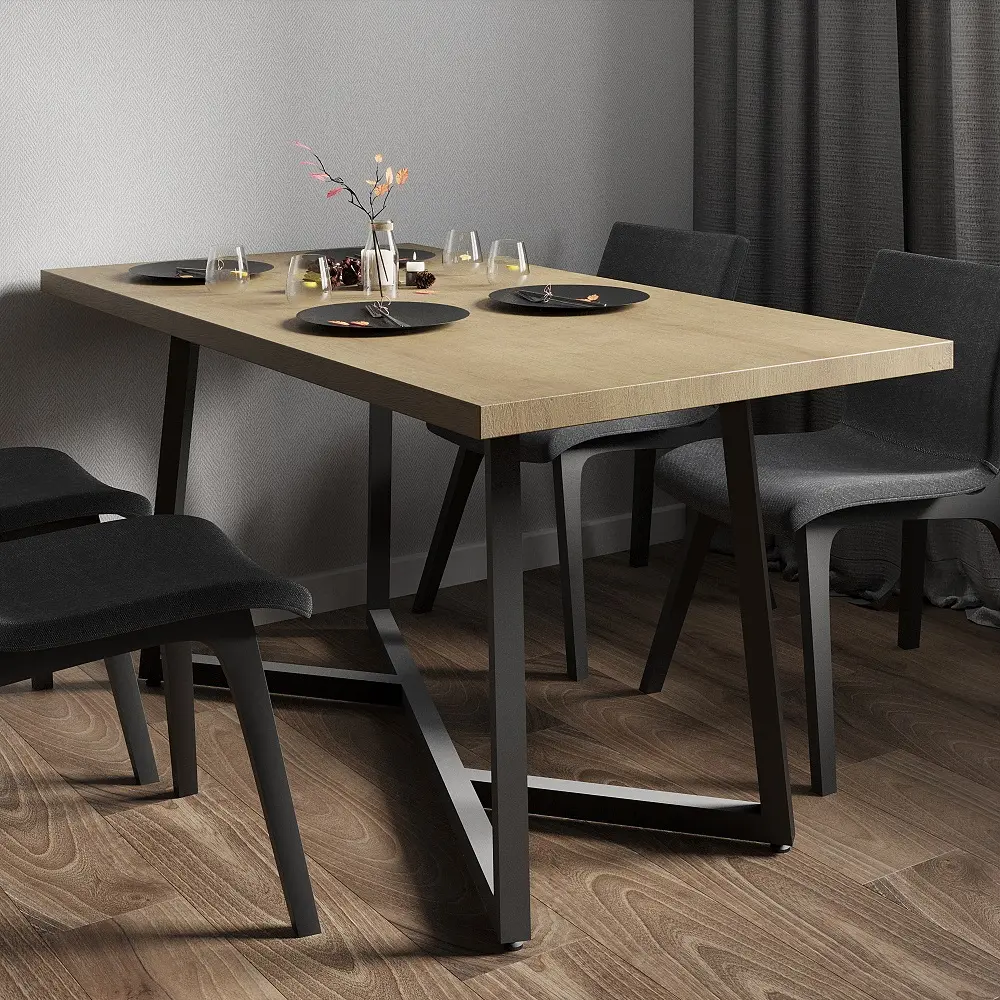 Стол кухонный лофт массив 06-05