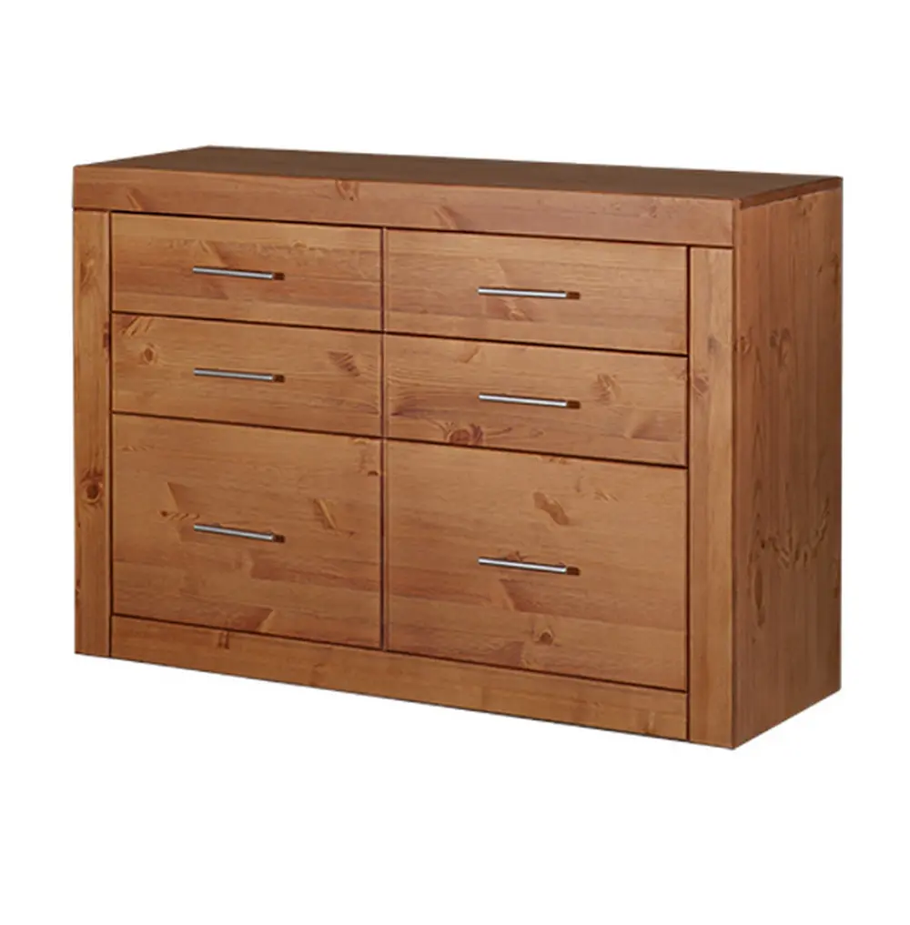 Комод 6 ящиков из массива Брамминг №1