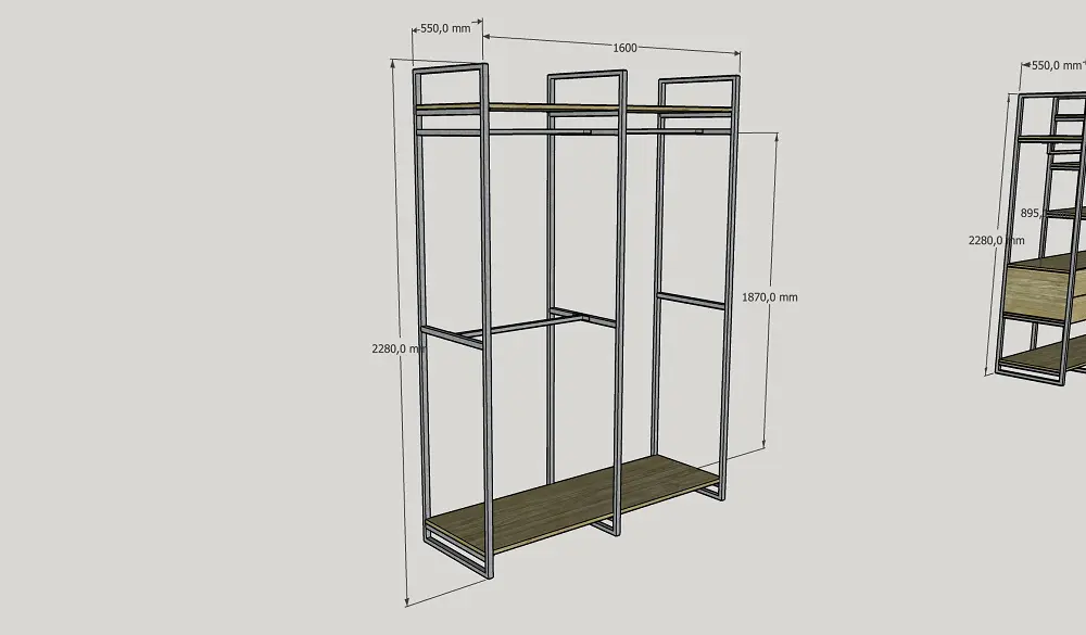Гардеробная 02-02