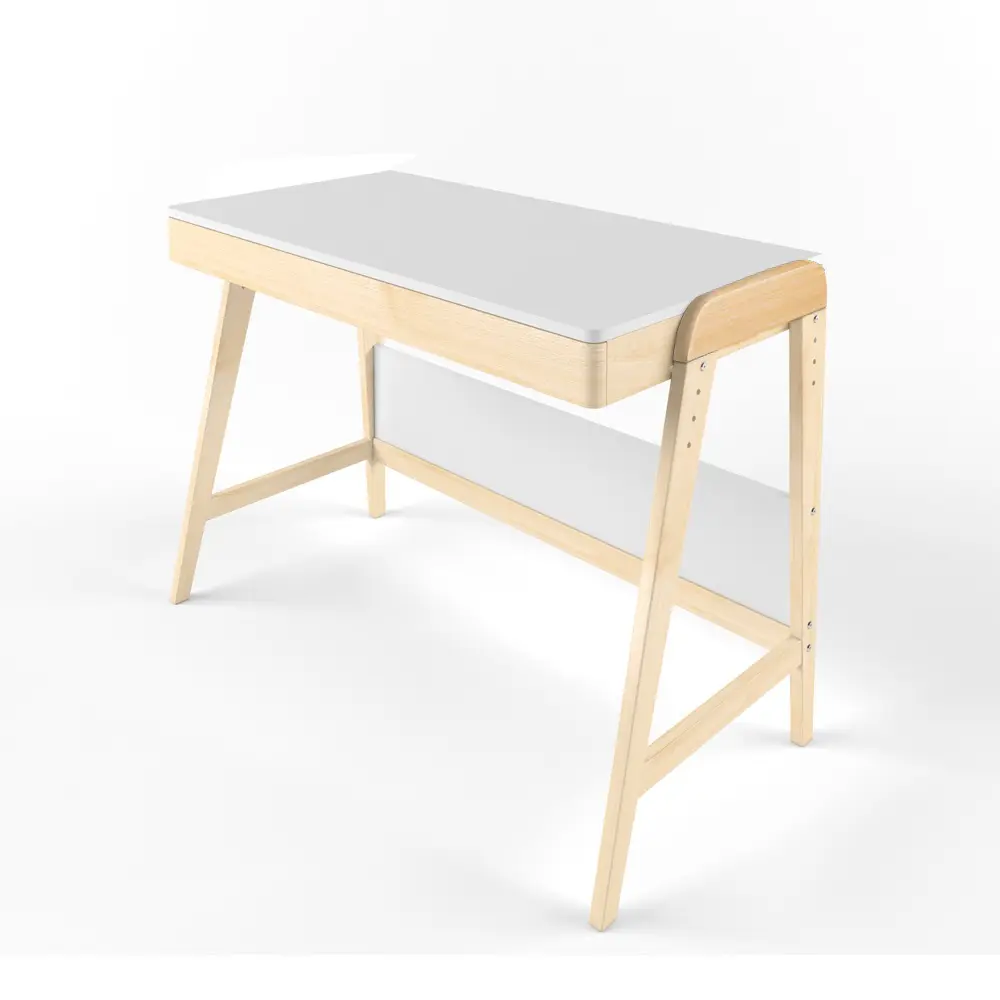 Стол массив березы  Rabbit   Wood Вуди белый  