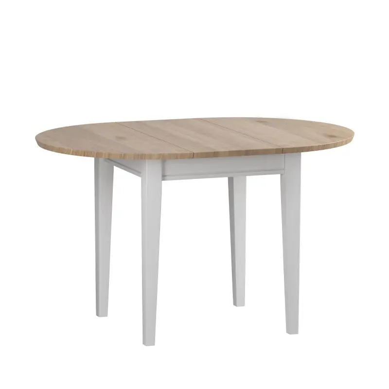 Стол обеденный  раскладной Форест 90/125 Белый воск/Антик