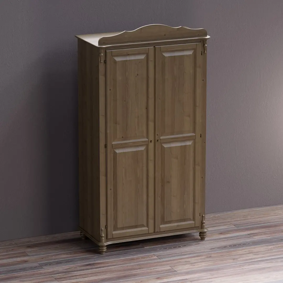 Шкаф Скандия 2-створчатый комбинированный без ящиков Б3.17.02