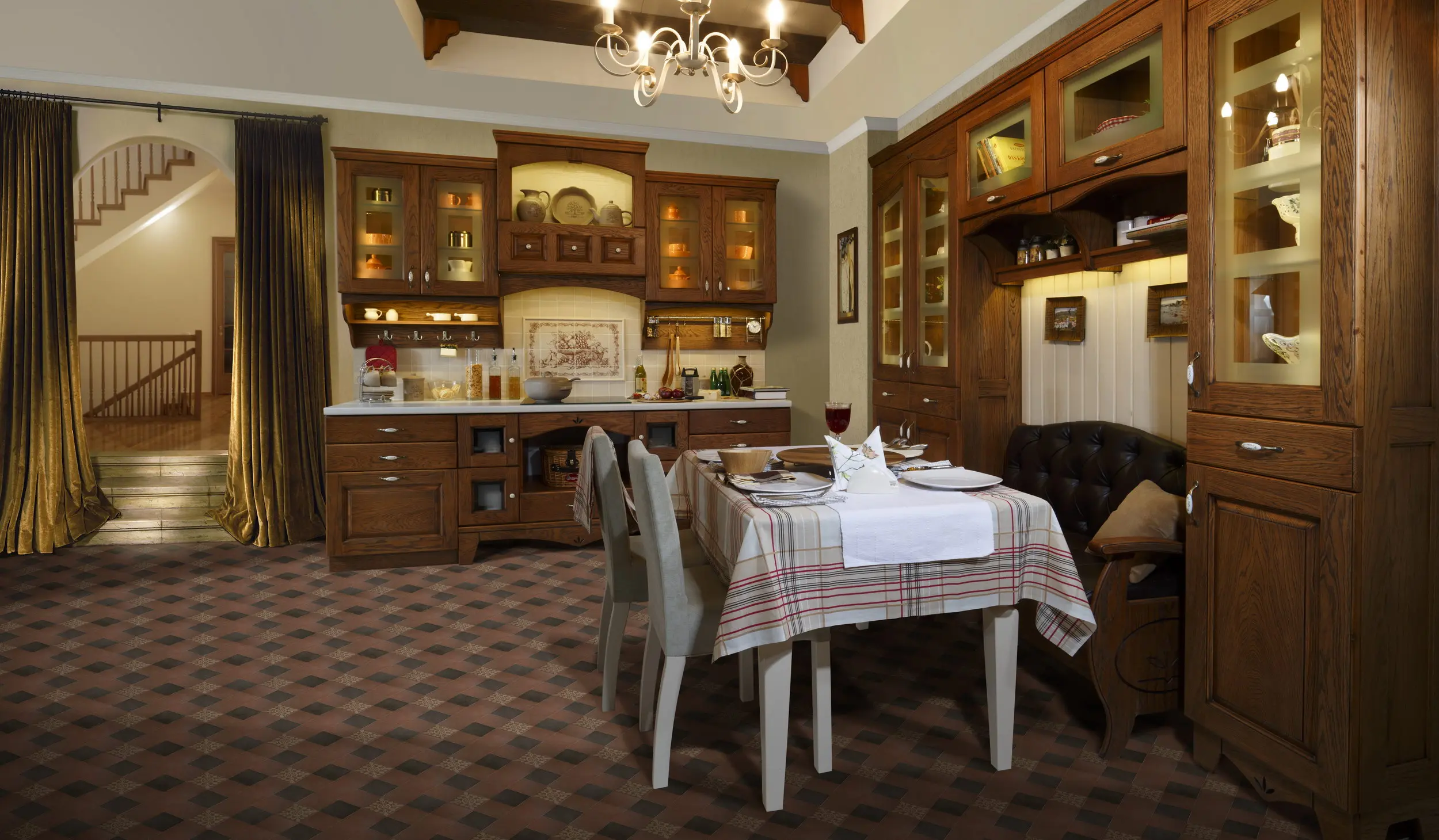   Кухня из дерева Italia (цена за п/м)  