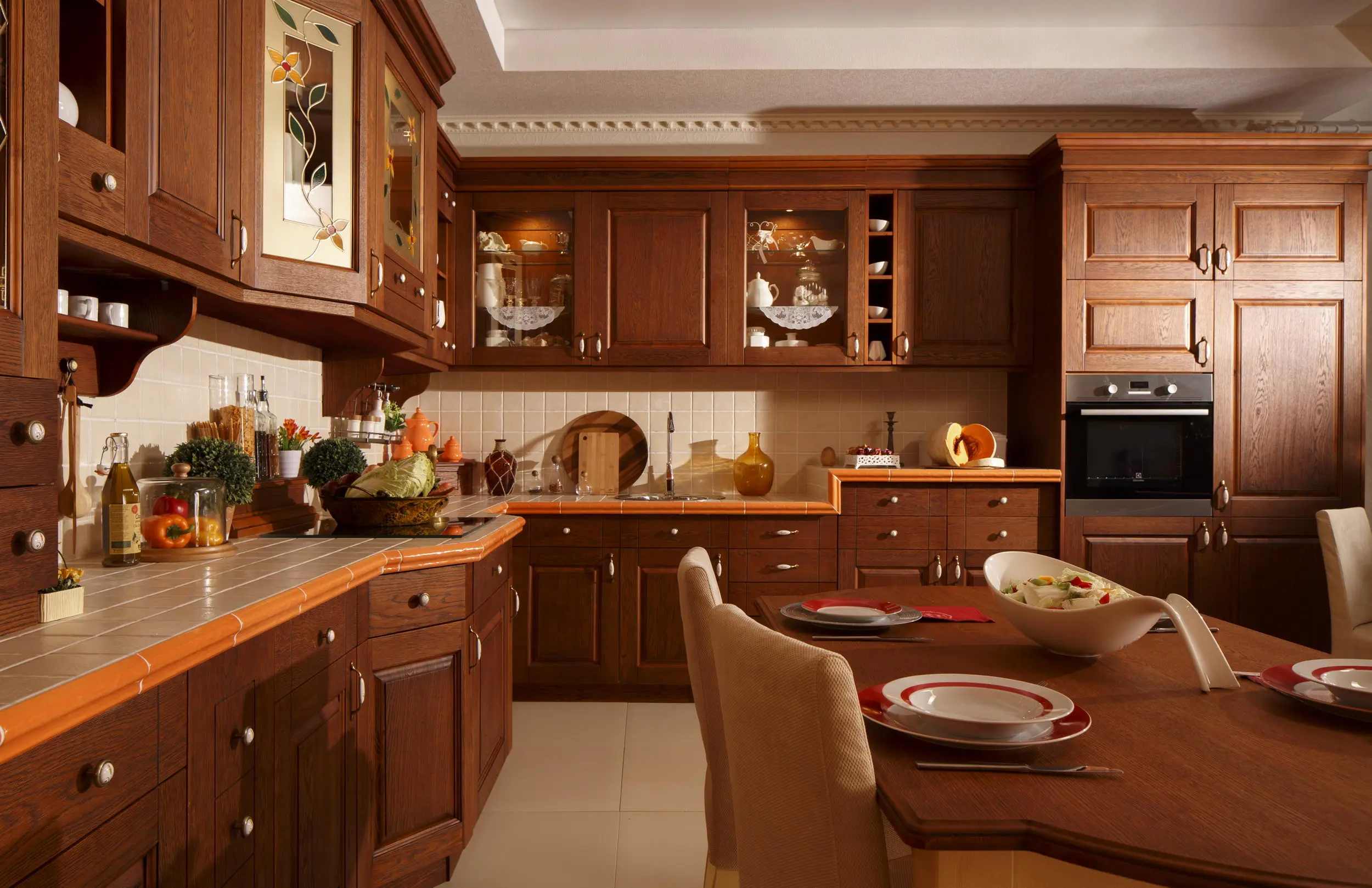   Кухня деревянная Моника (цена за п/м)  