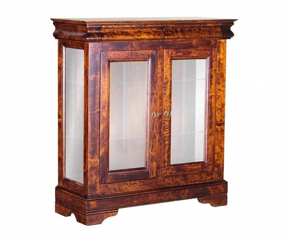 Комод двухдверный Луи Филипп ОВ 05 (стекло)