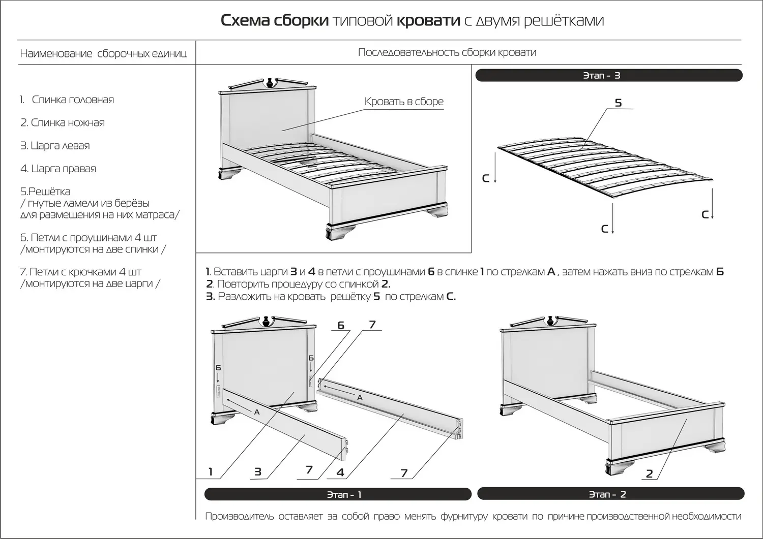 Кровать Флоренция 900х2000
