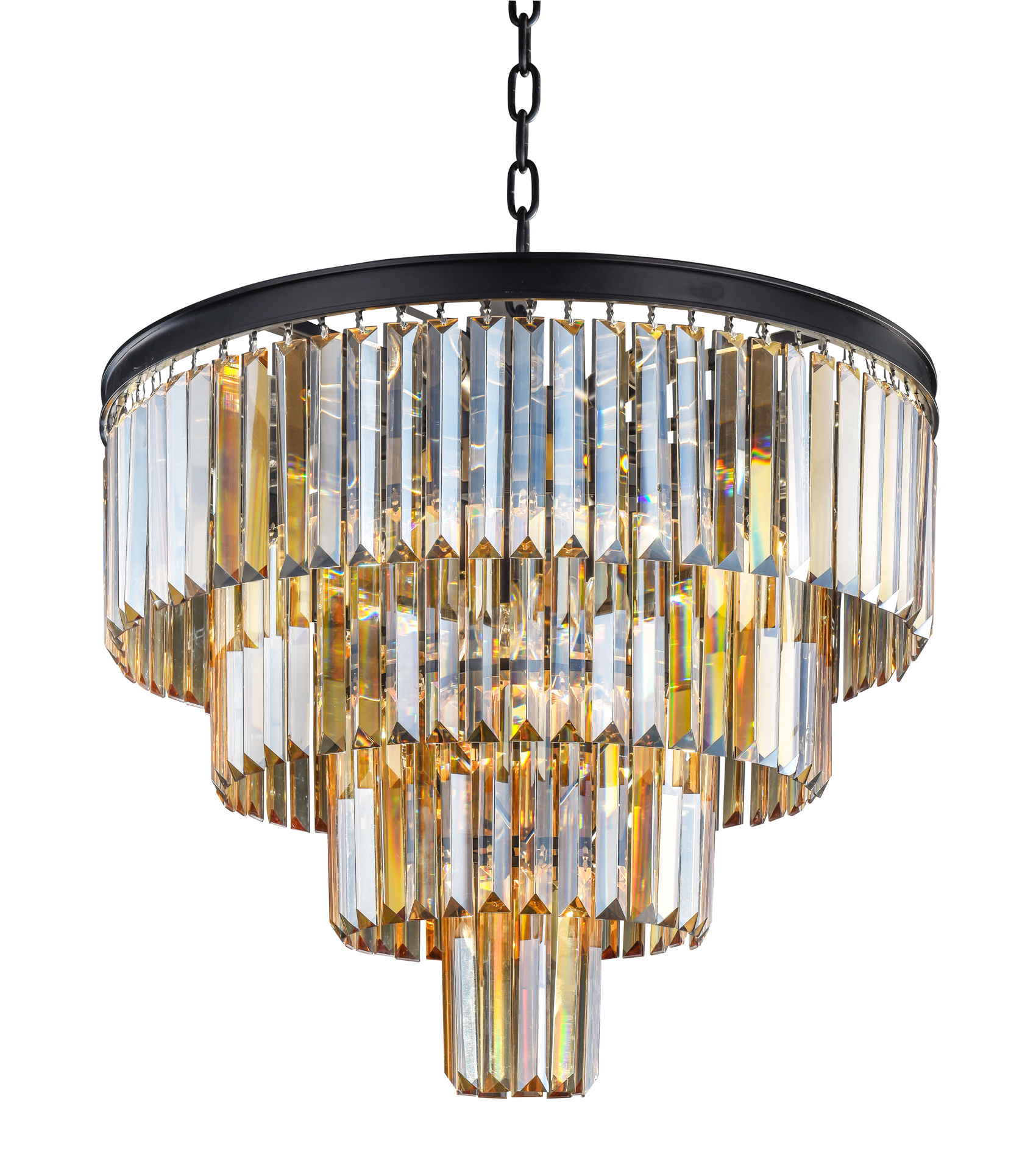 Люстра Odeon 4 Rings Amber