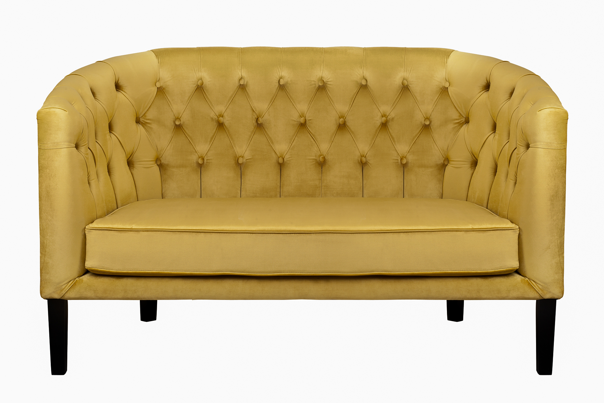 Дизайнерский двухместный диван Harry Gold