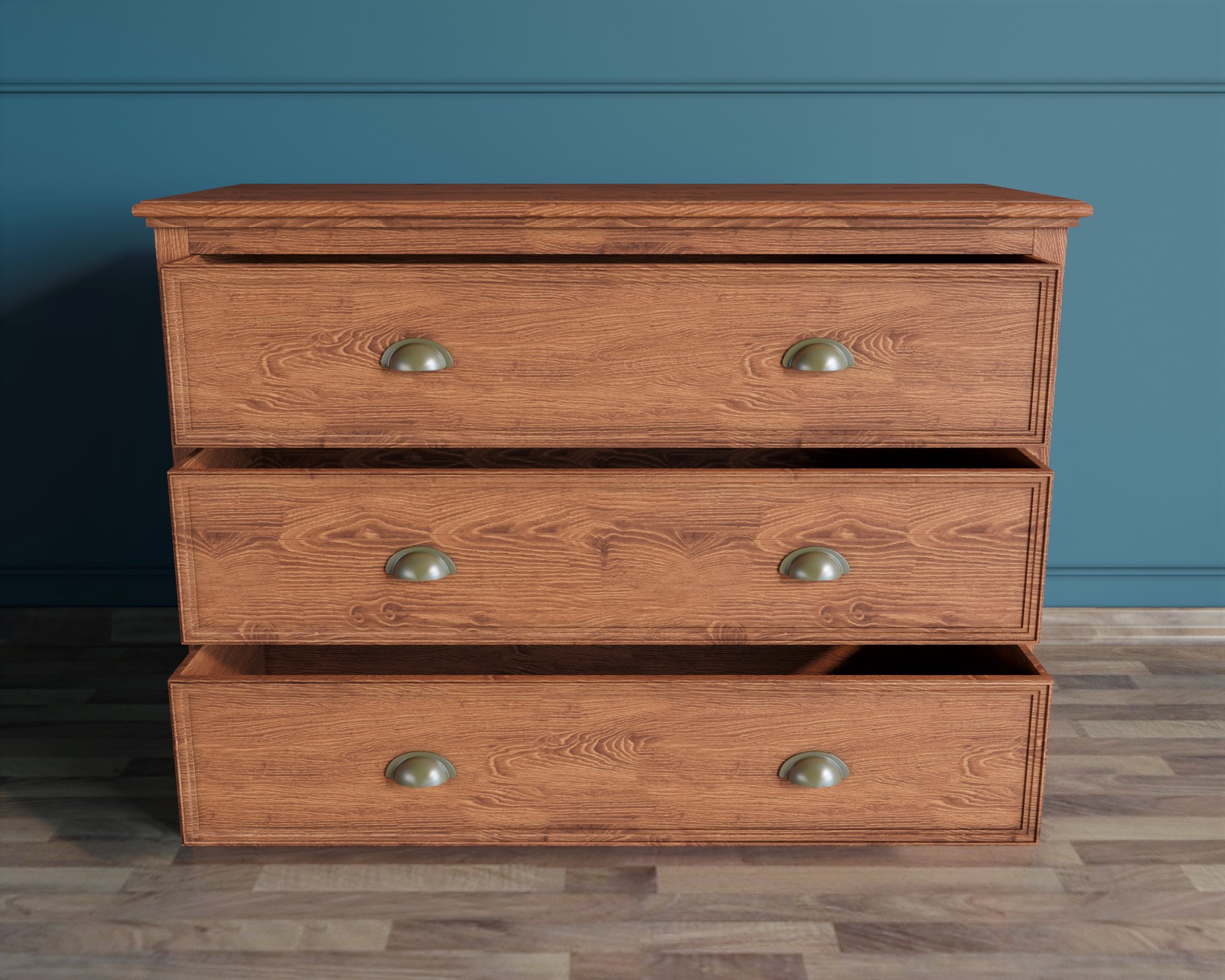 Комод "Palermo natural" с тремя ящиками