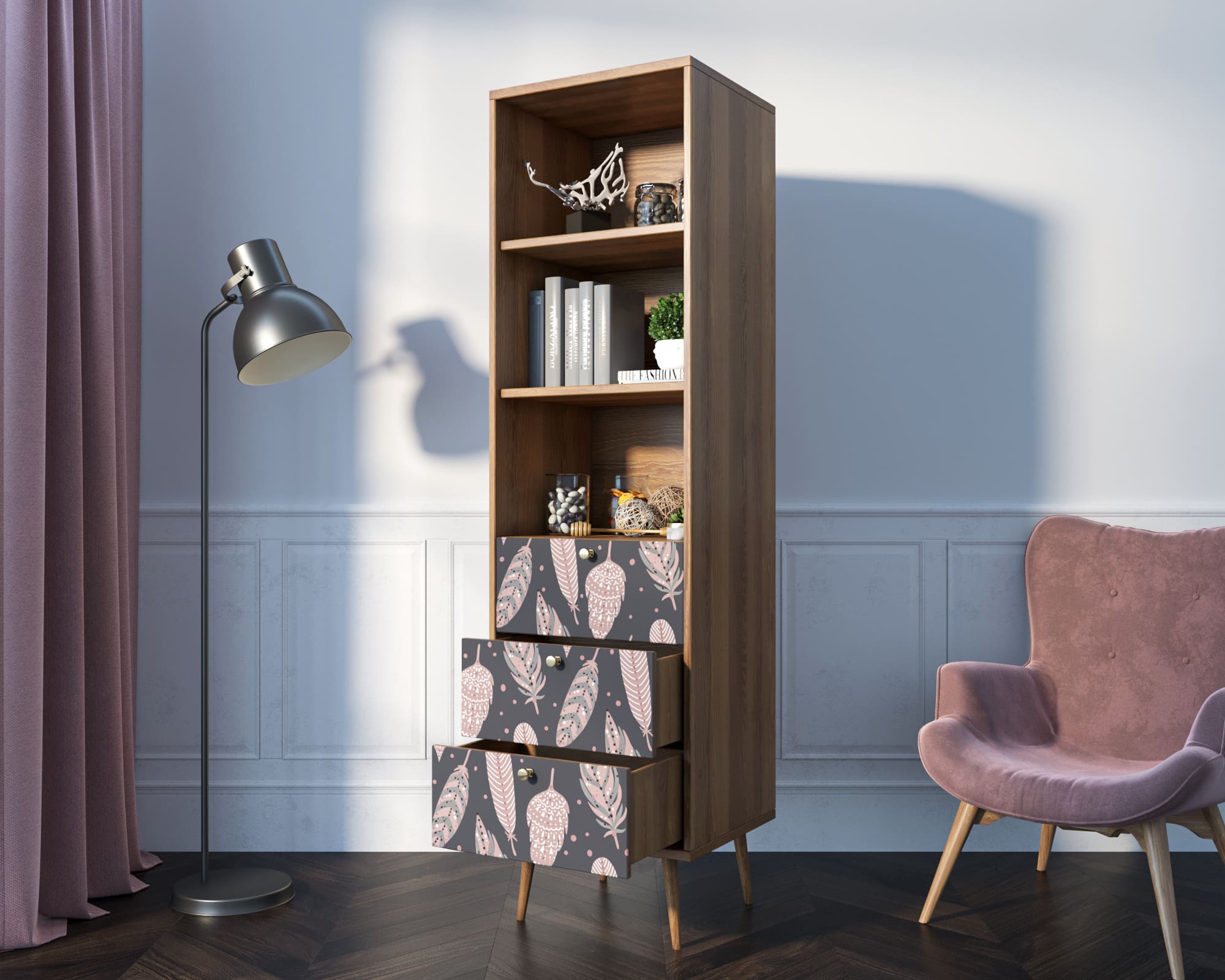 Стеллаж с ящиками "Berber"