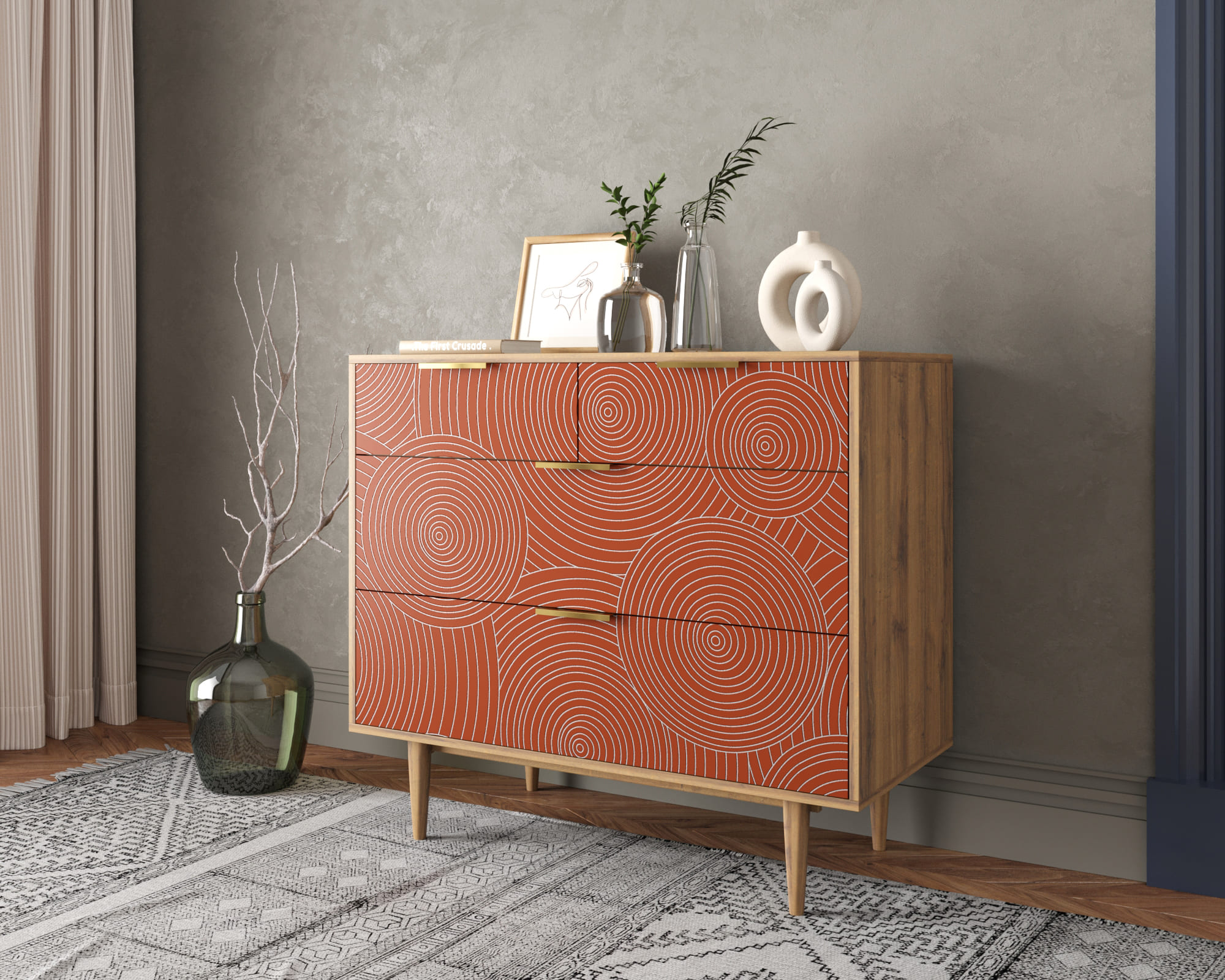 Комод с четырьмя ящиками "Line" R22