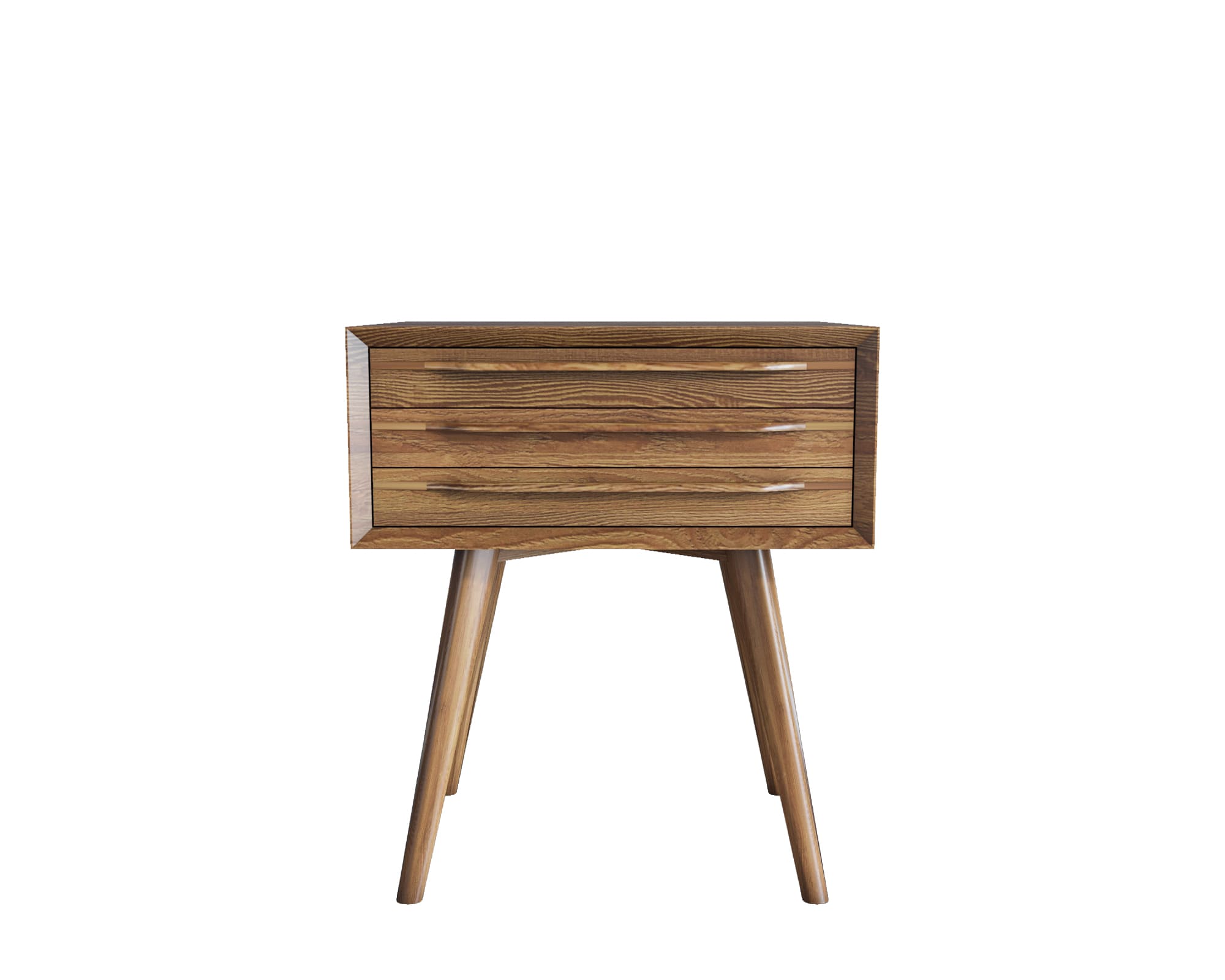 Тумба из дерева в Скандинавском стиле "Bruni" с тремя ящиками