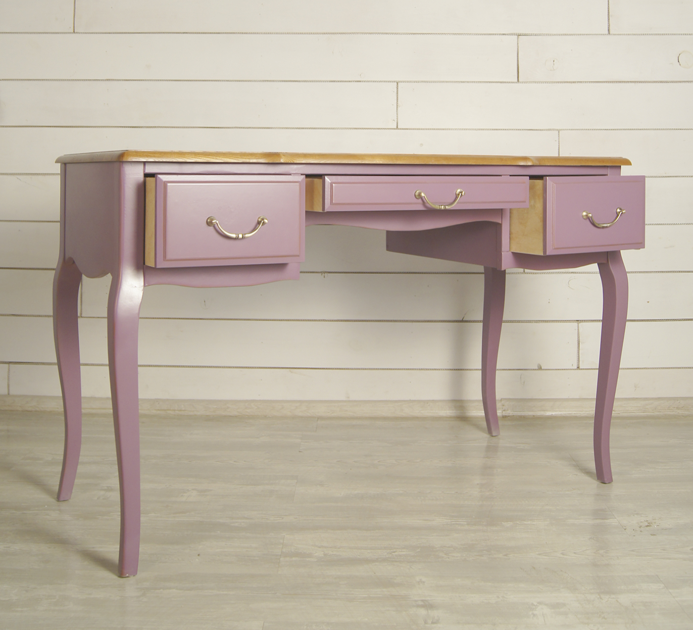 Стол письменный массив дерева "Leontina Lavanda"