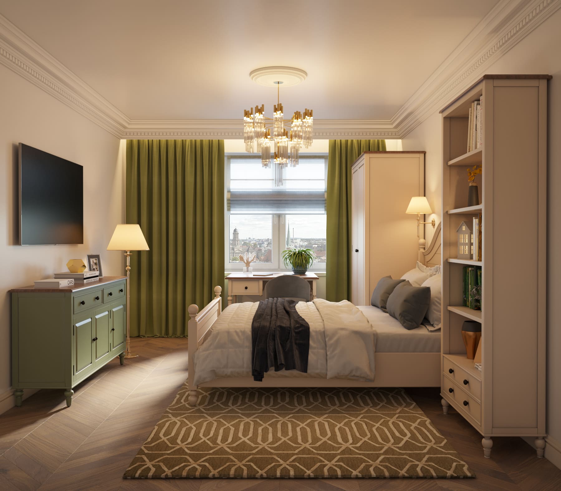 Кровать в стиле Прованс "Odri" 1400х2000