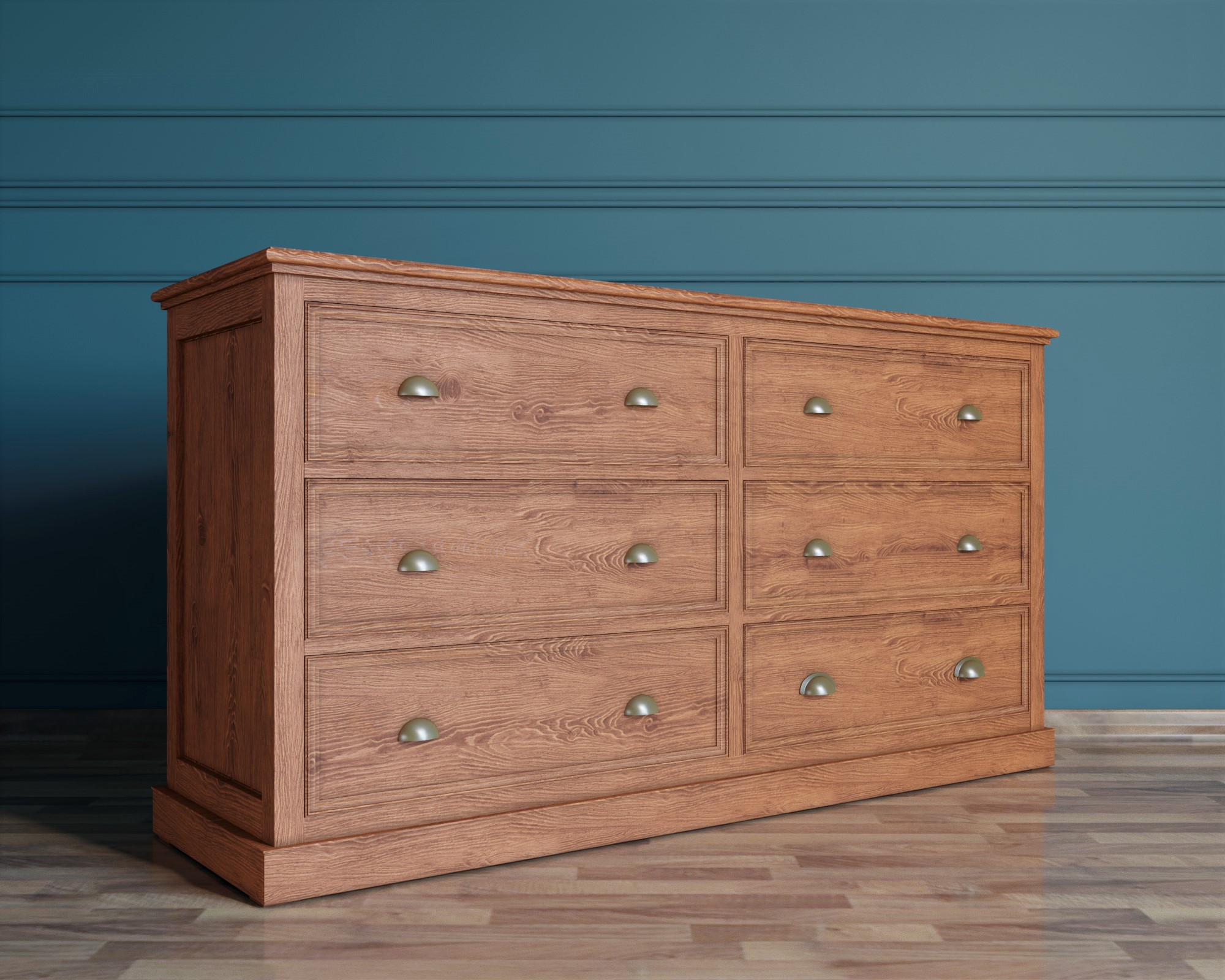 Комод "Palermo natural" с шестью ящиками