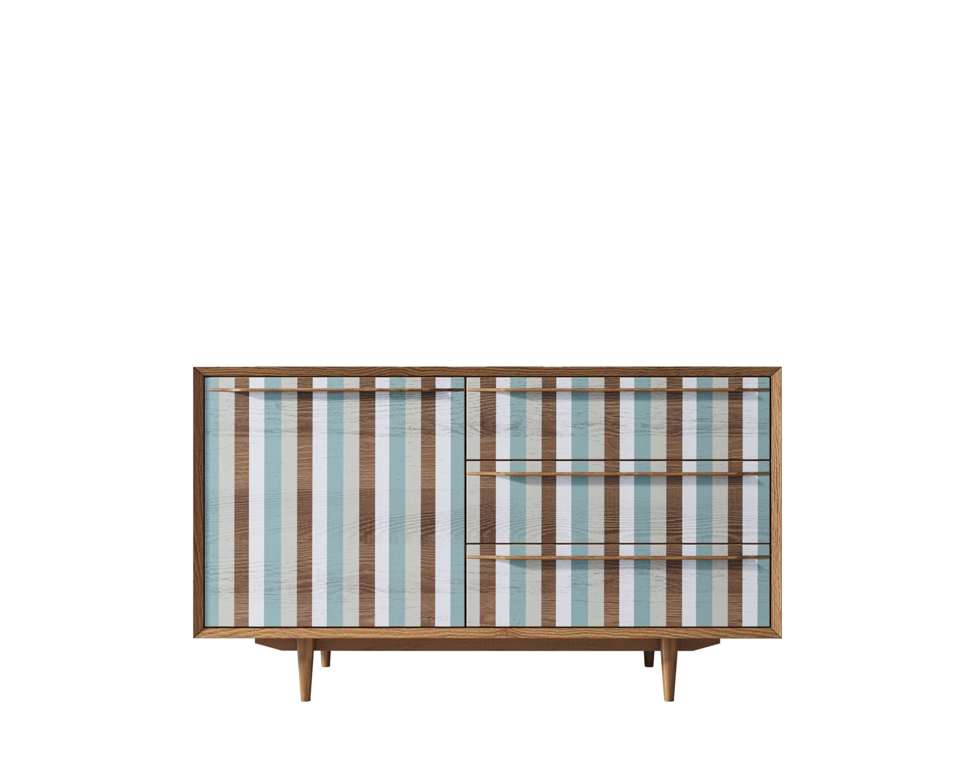 Комод "Bruni print 1" с ящиками и дверкой