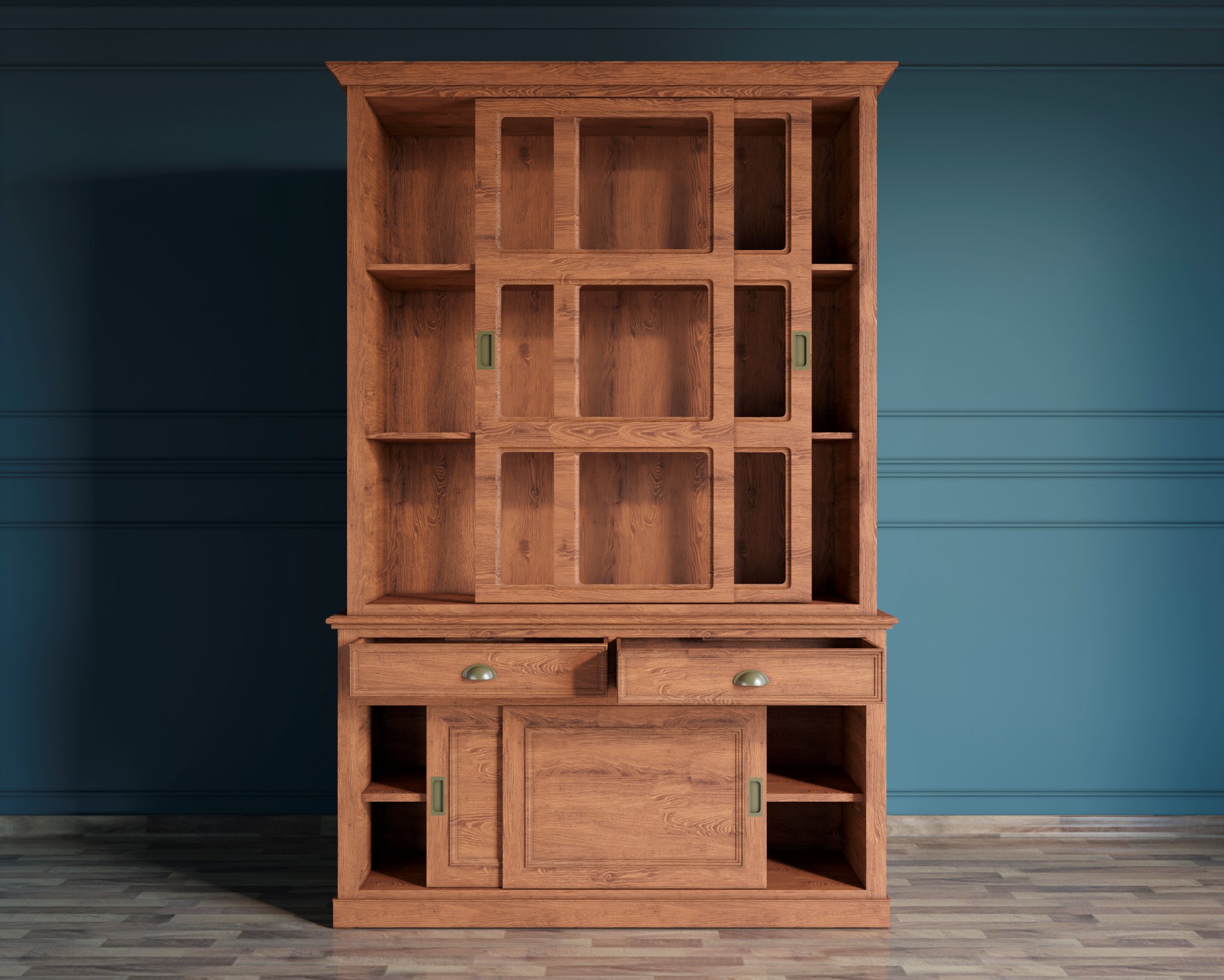 Буфет из дерева 2 ящика "Palermo natural" купе