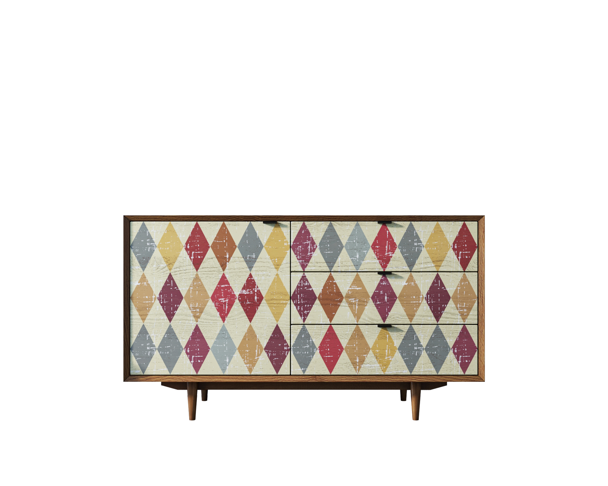 Комод "Bruni print" с ящиками и дверкой