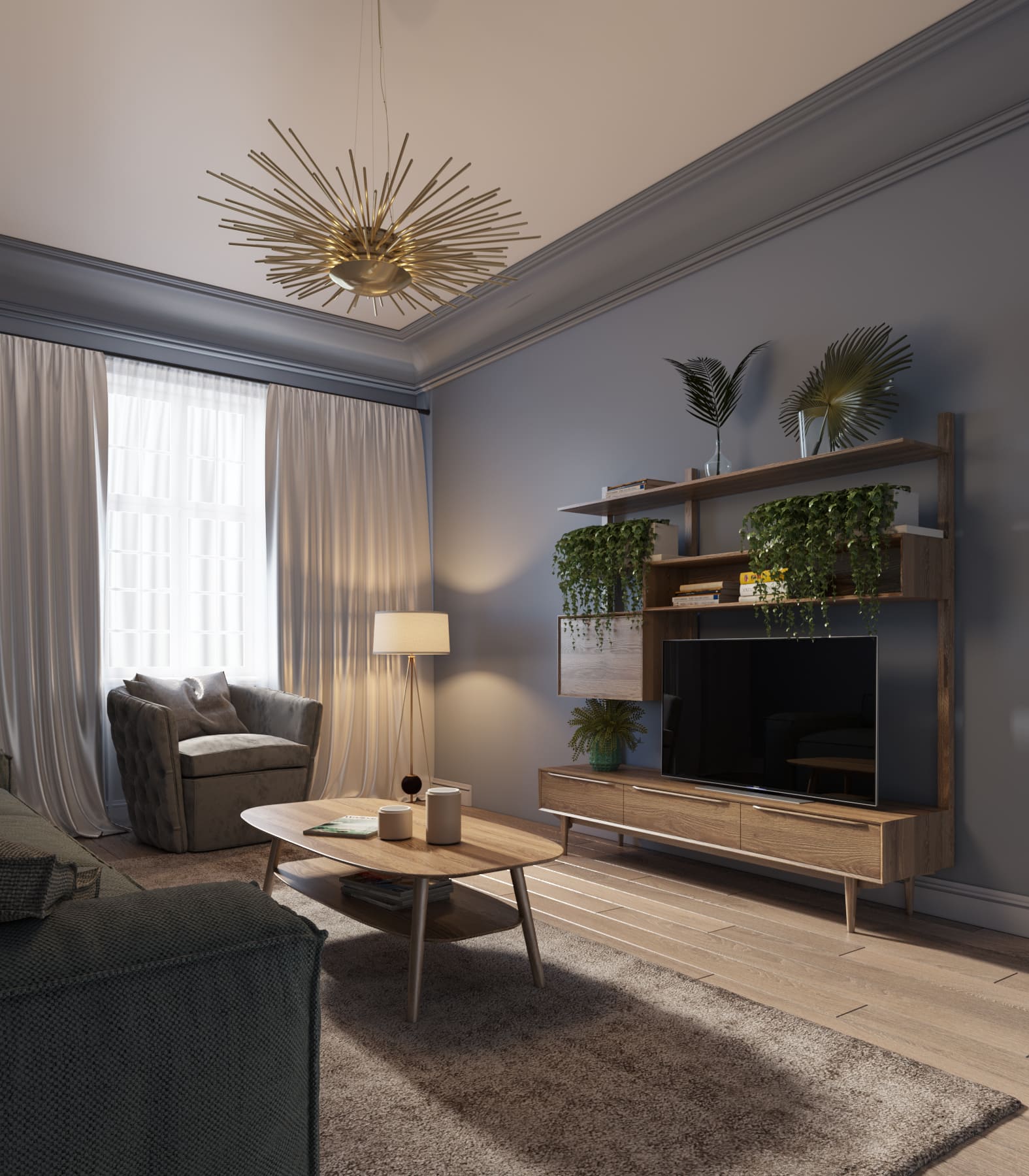 Журнальный стол в Скандинавском стиле "Bruni"