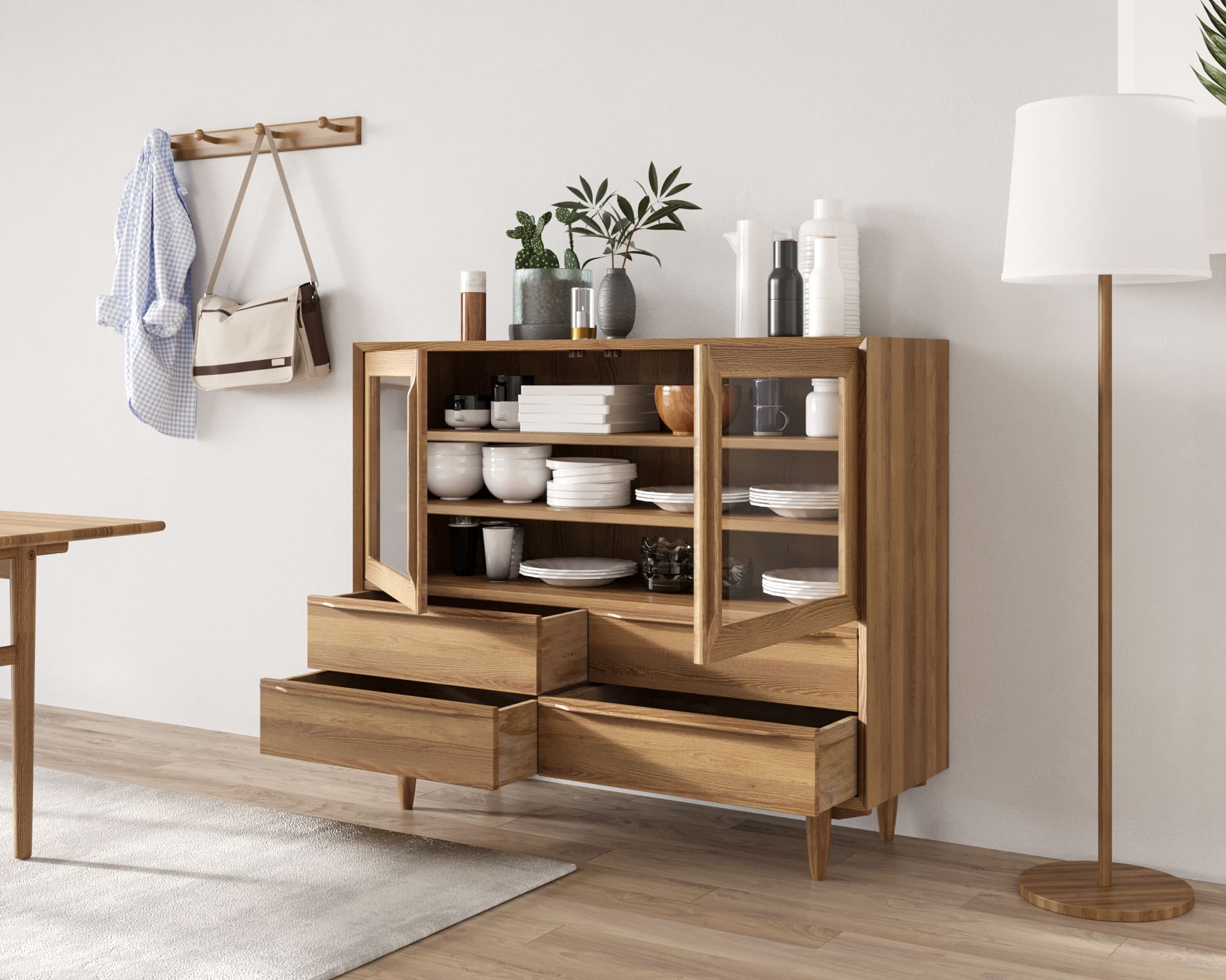 Буфет с ящиками "Bruni" низкий