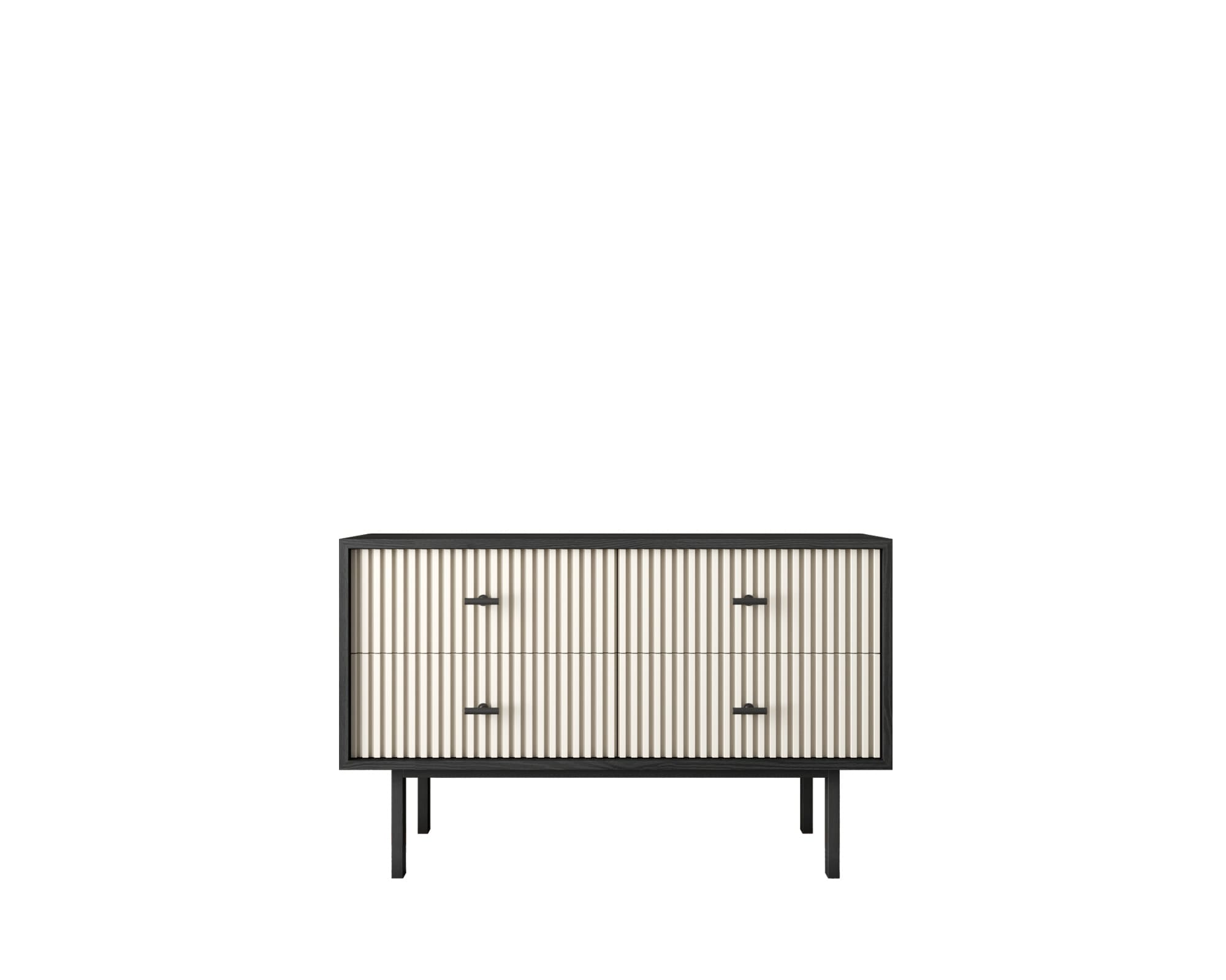 Комод с четырьмя ящиками "Emerson" арт EM05/milky/L