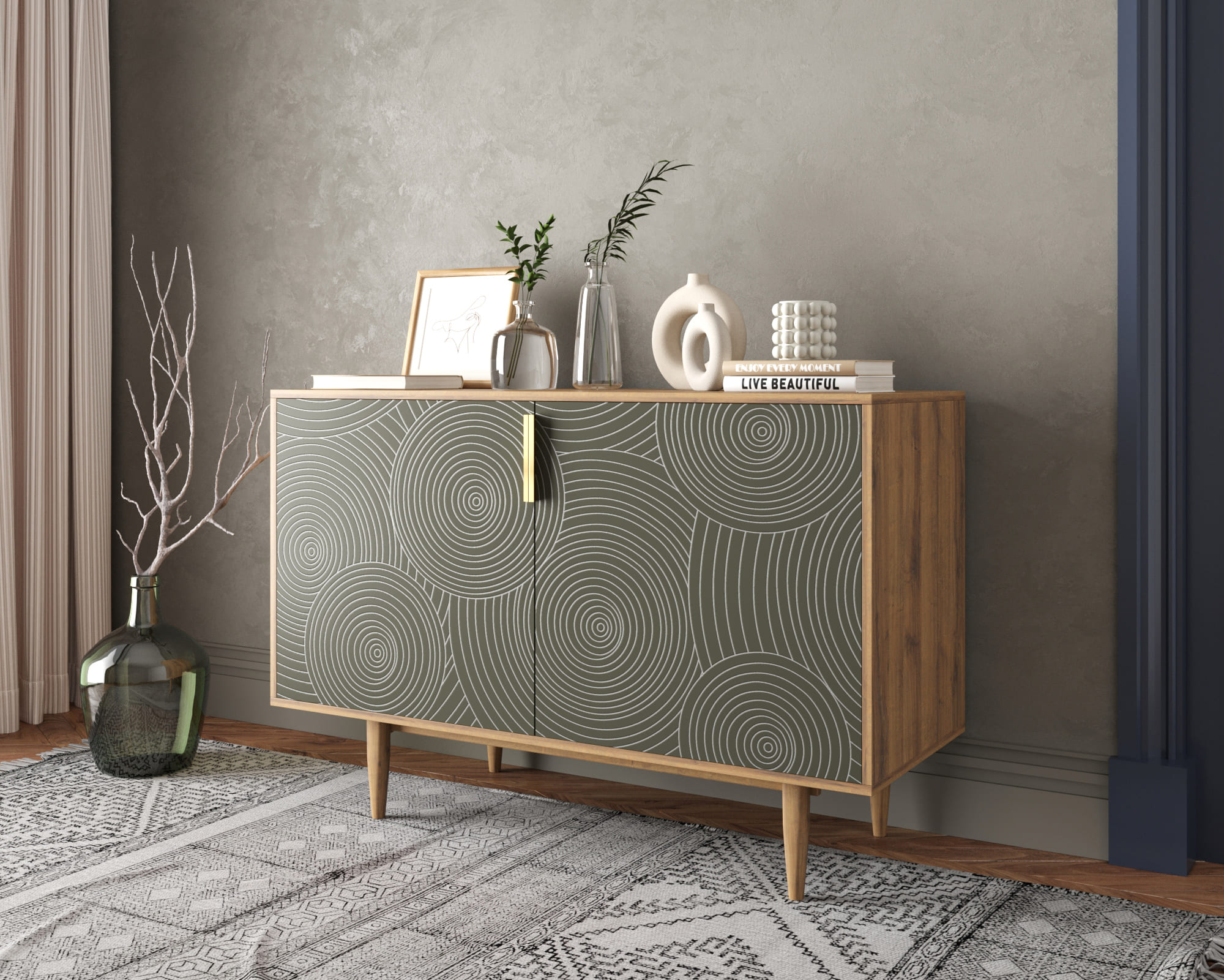 Комод с двумя дверками "Line" R18