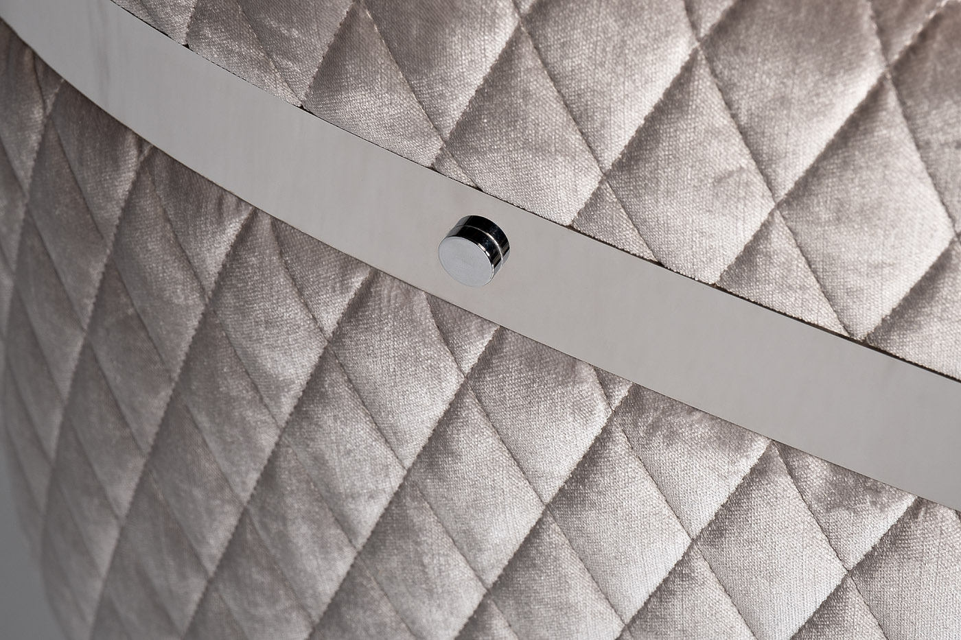 GY-08200 Cтул велюр серый/хром 67*67*80см