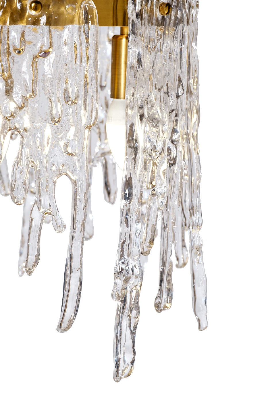 K2KG1102P-8A Люстра Tiara круглая латунь/стекло прозр. d80*h63см