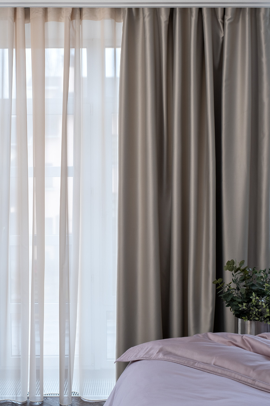 Портьера широкая без подклада блэкаут 283107 