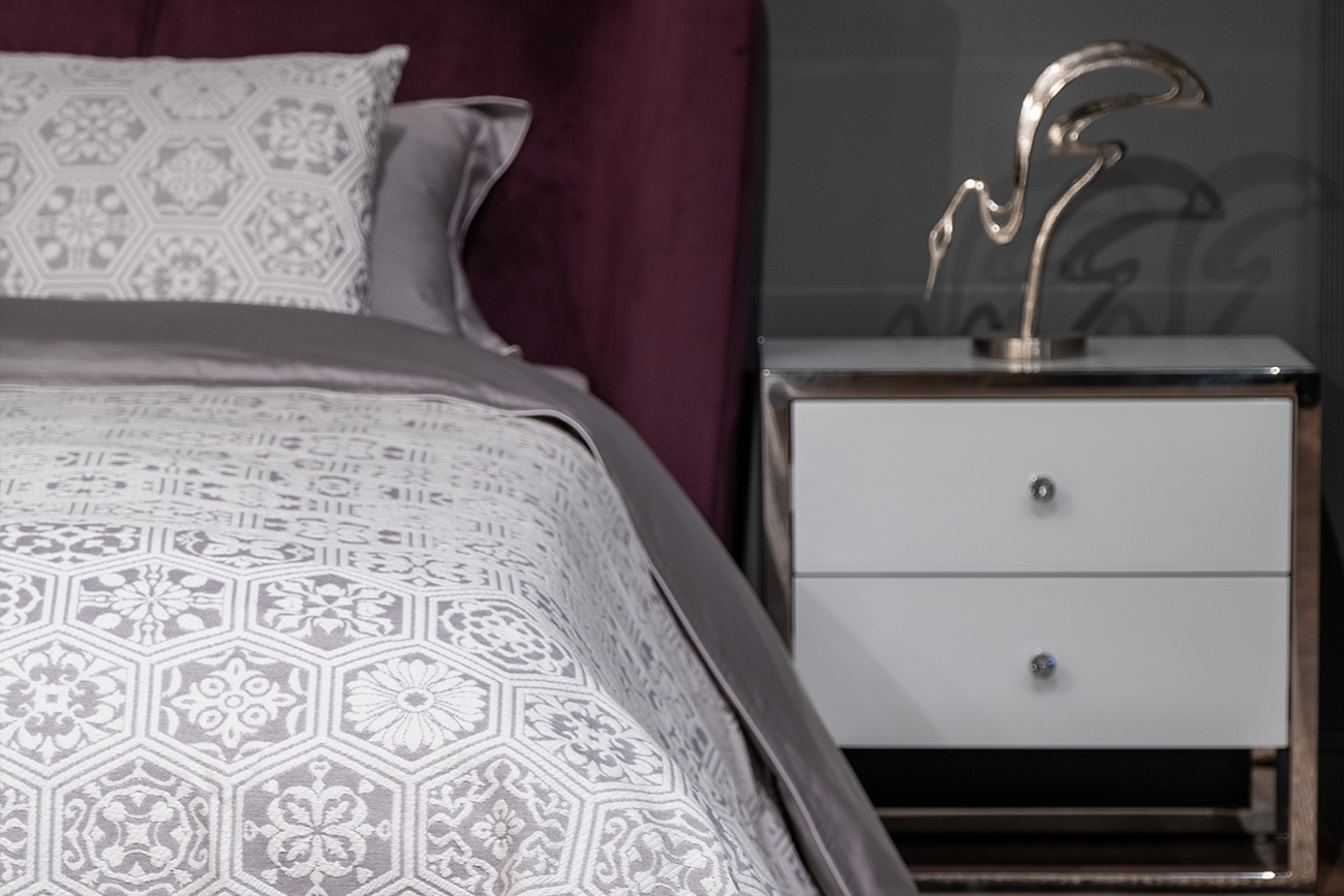 16AMR-MTS240260-POKR SER Покрывало Ажур серое 