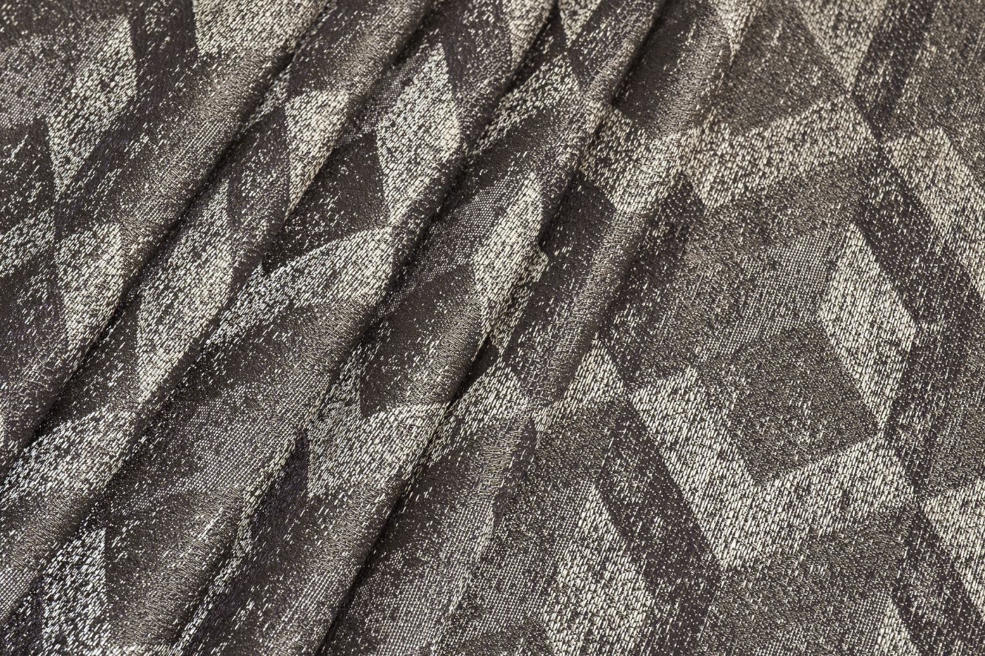 121GD-TON07-PORT SER Портьера MODENA серебряная 