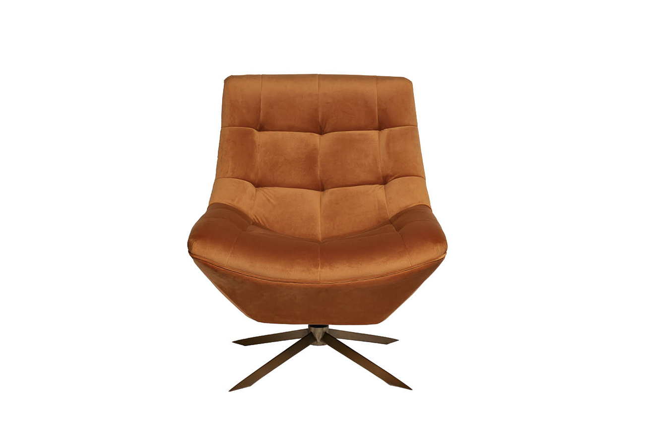 48MY-KRES-2730 TER Кресло вращающееся, велюр терракота 