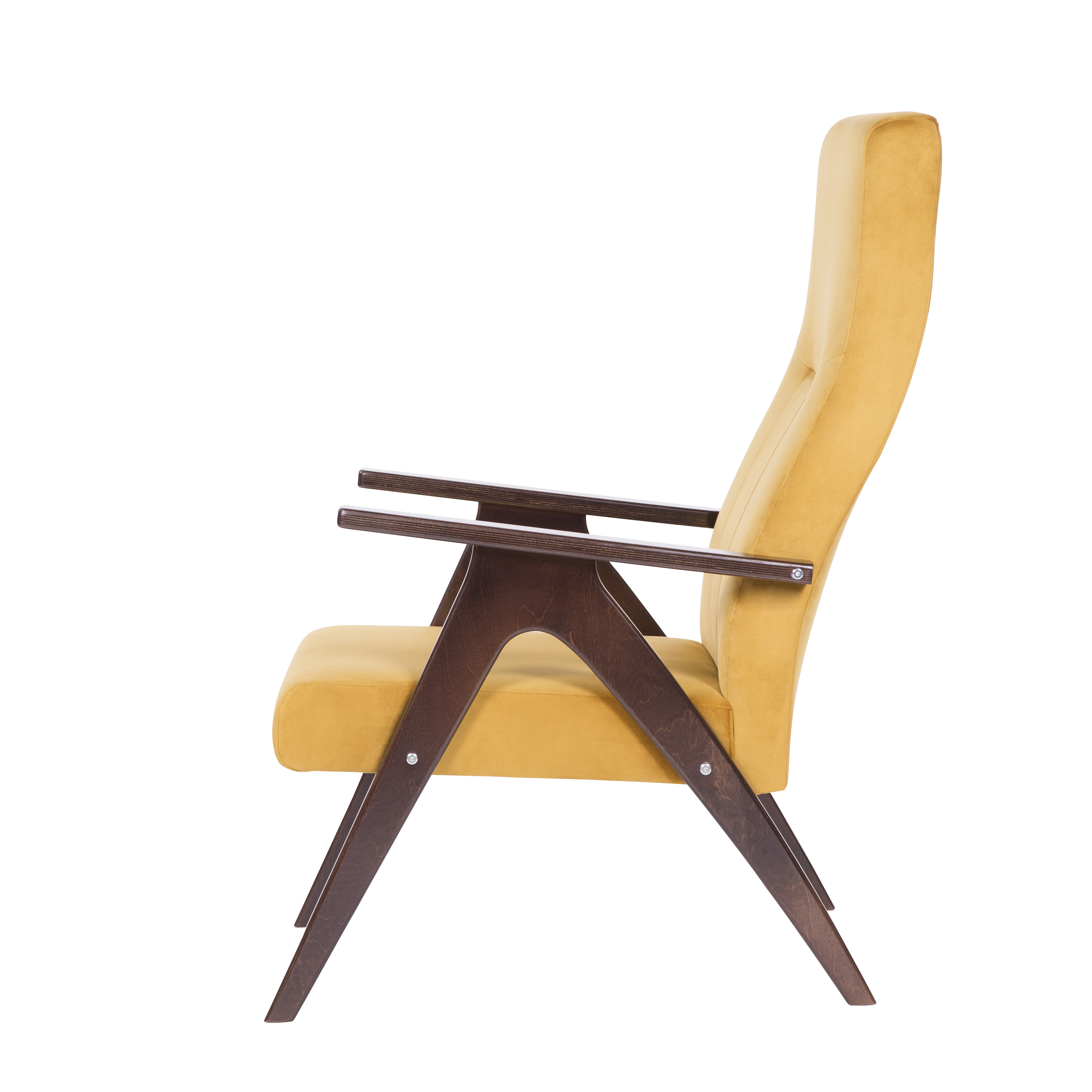 кресло Оскар фреш 23 охра каркас Орех