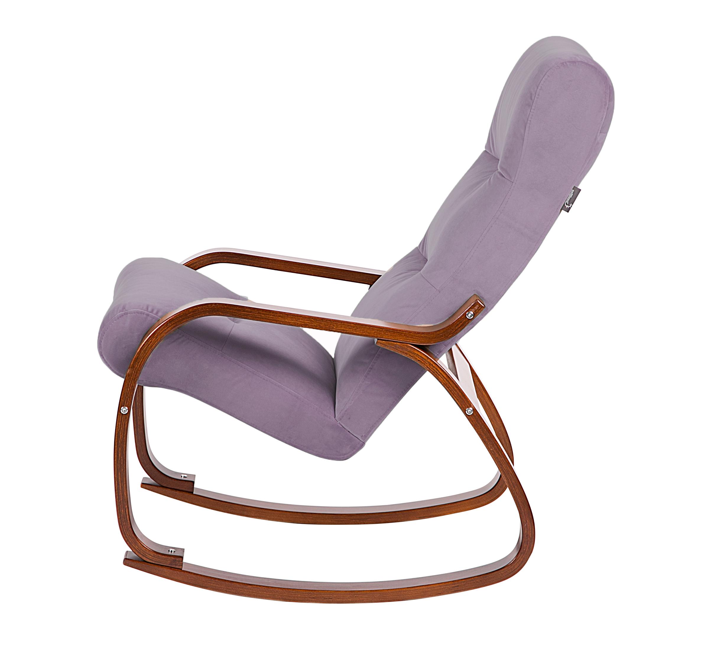 кресло-качалка Гарда  фреш 16 лавандовый каркас  Вишня