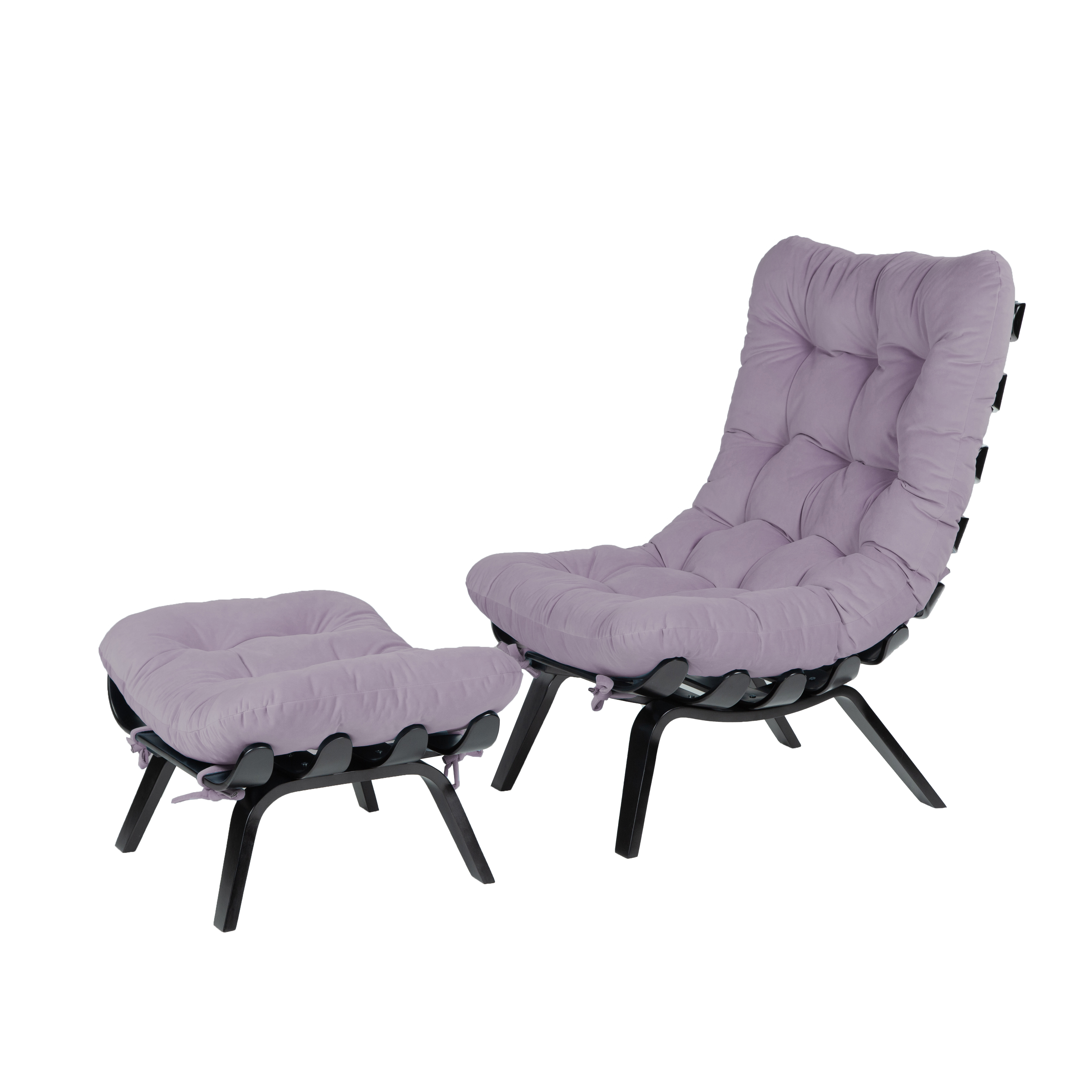 кресло Ессей 2 фреш 16 лавандовый каркас Венге структура