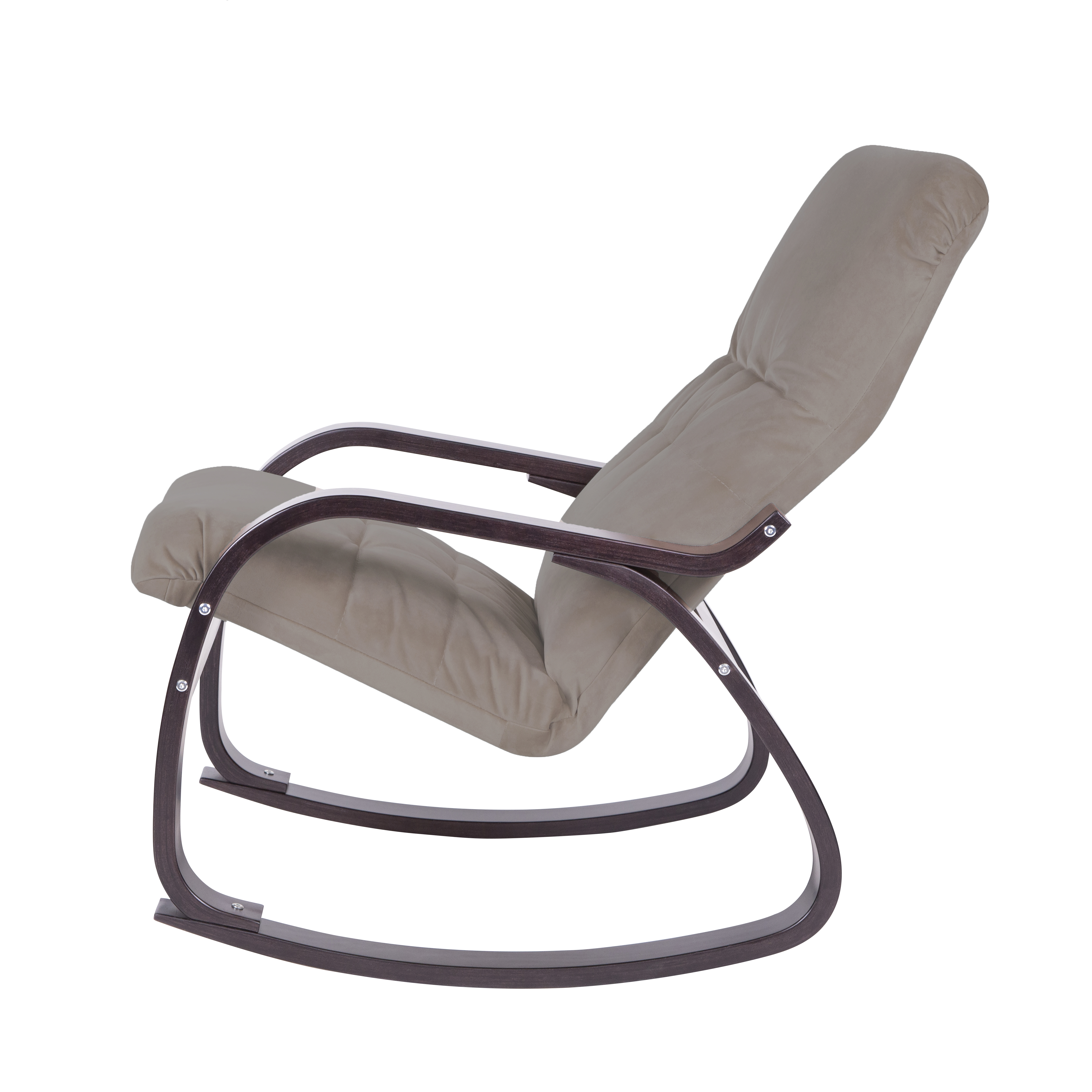 кресло-качалка Сайма фреш 04 бежевый каркас Орех