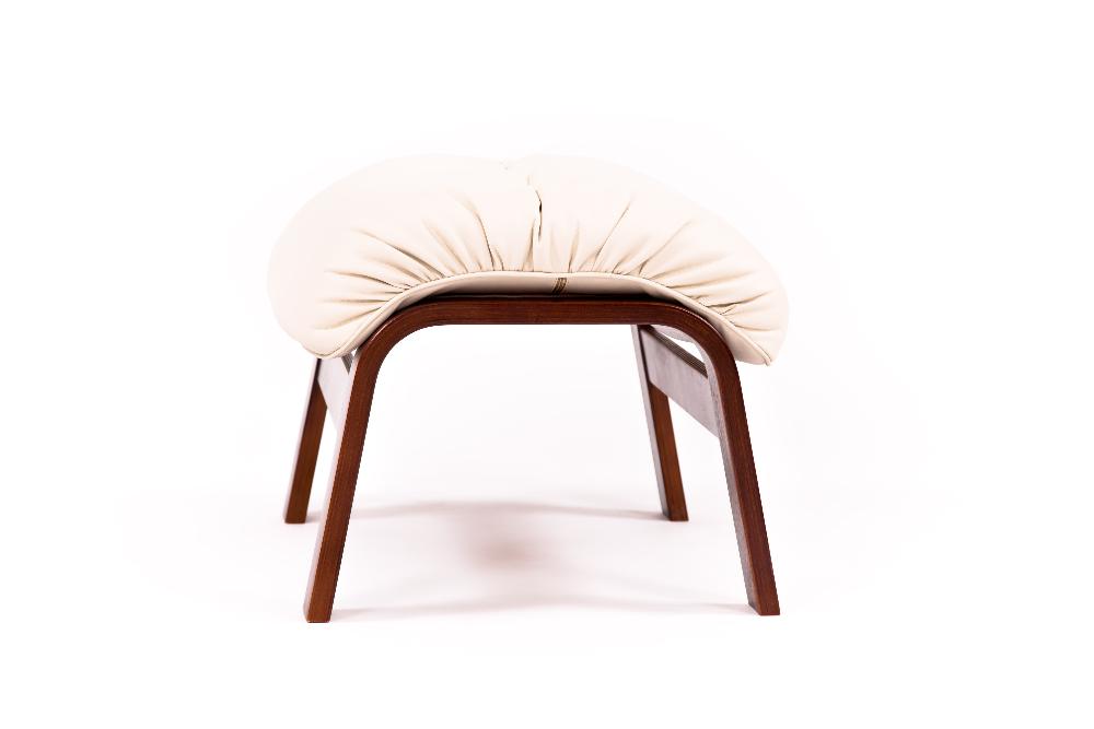 Пуф   Альваро   Экокожа крем каркас  Вишня