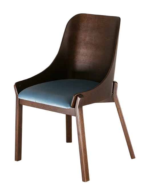 Стул   Моглон   Голубой каркас  Венге структура