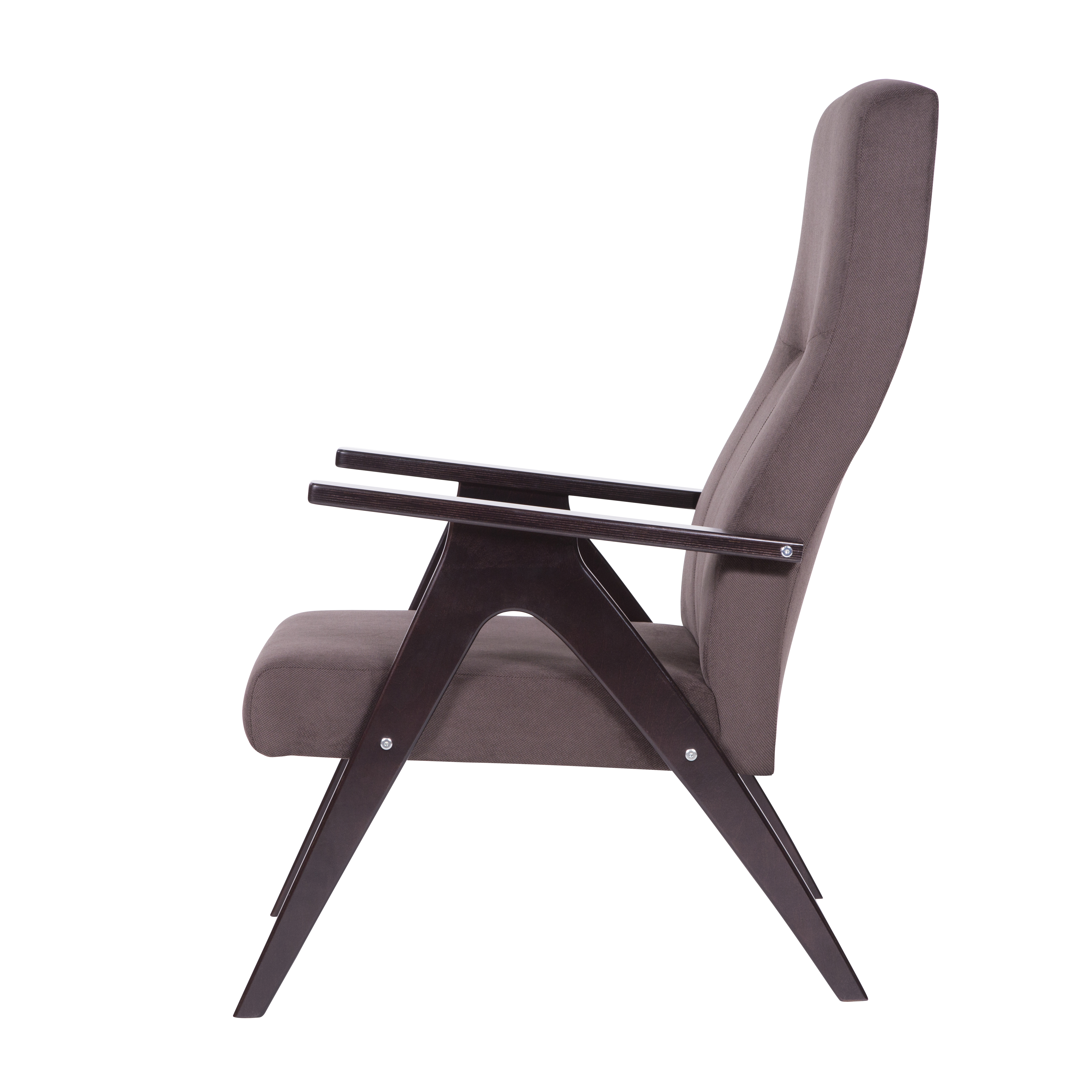 кресло Оскар Грей браун каркас Венге структура