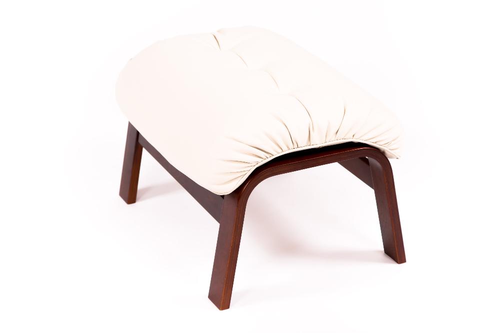 Пуф   Альваро   Экокожа крем каркас  Вишня