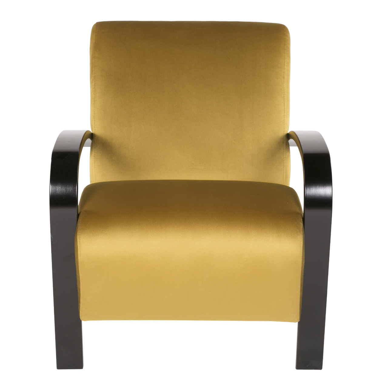 кресло Балатон Охра каркас Чёрный